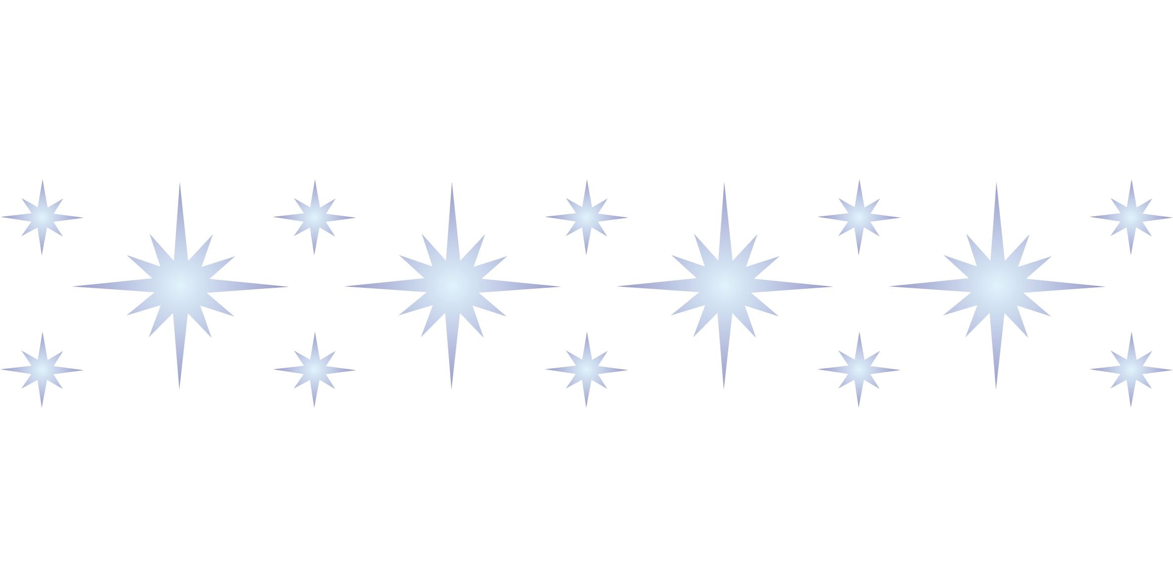 Star Celestial Border Stencil- Celestial Large Stars Design