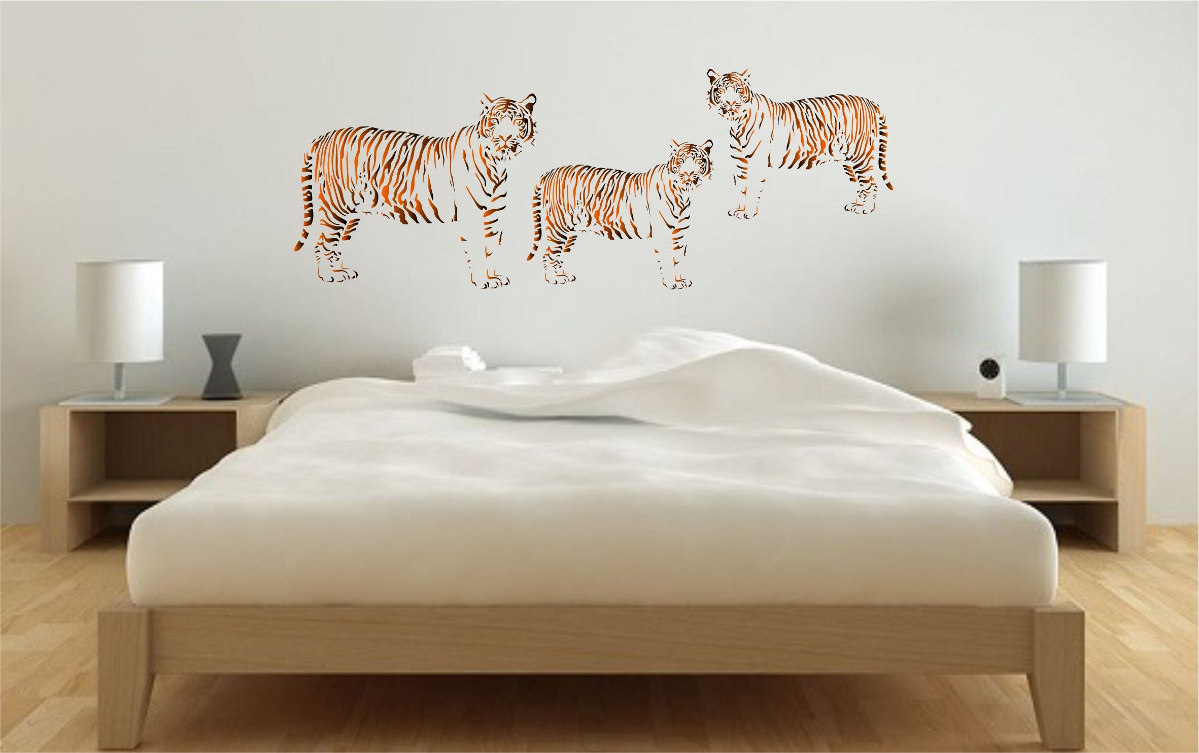 Tiger Stencil- African Big Cat Endangered Wild Animal