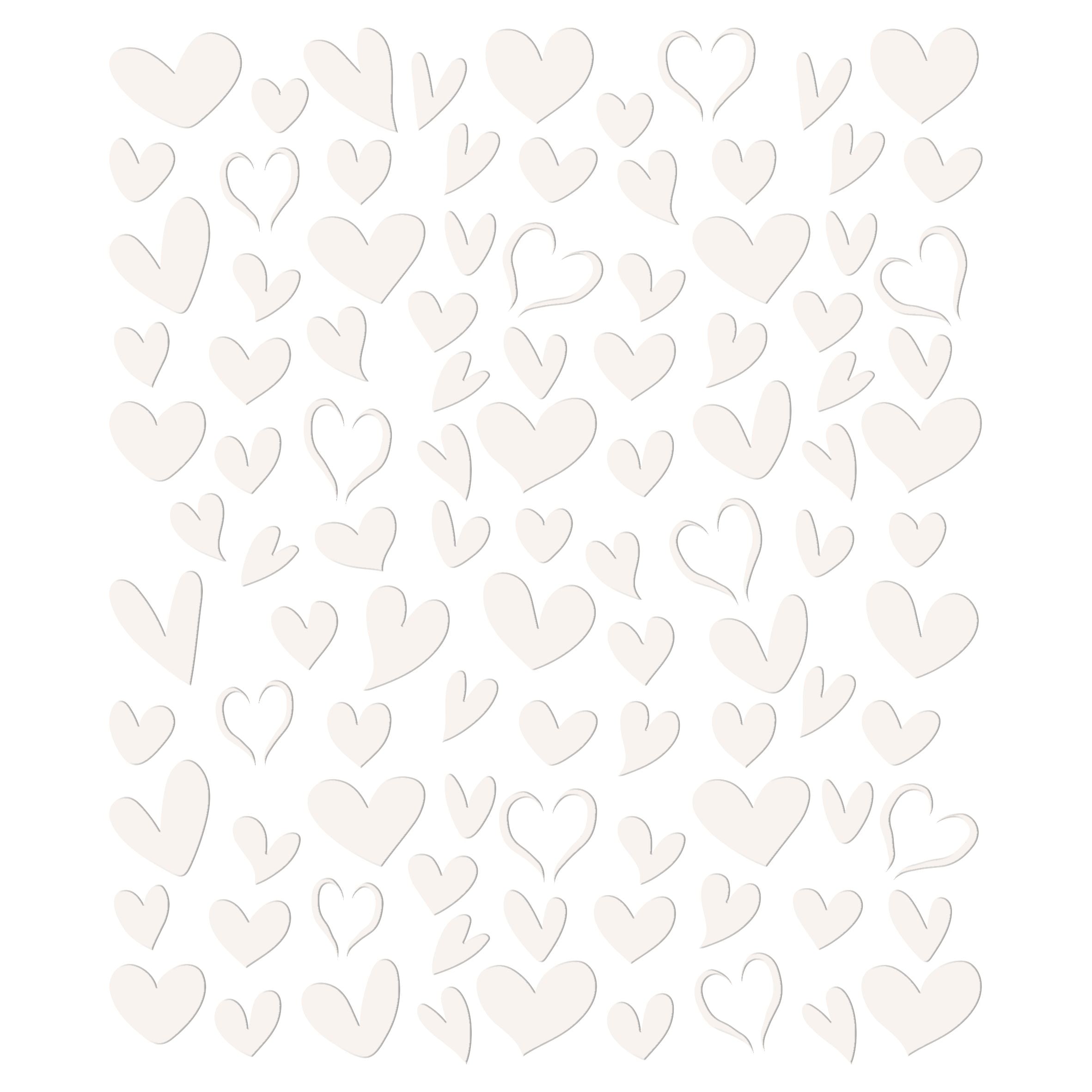 Hearts Cake Stencil- Cake & Cookie use to Add Texture