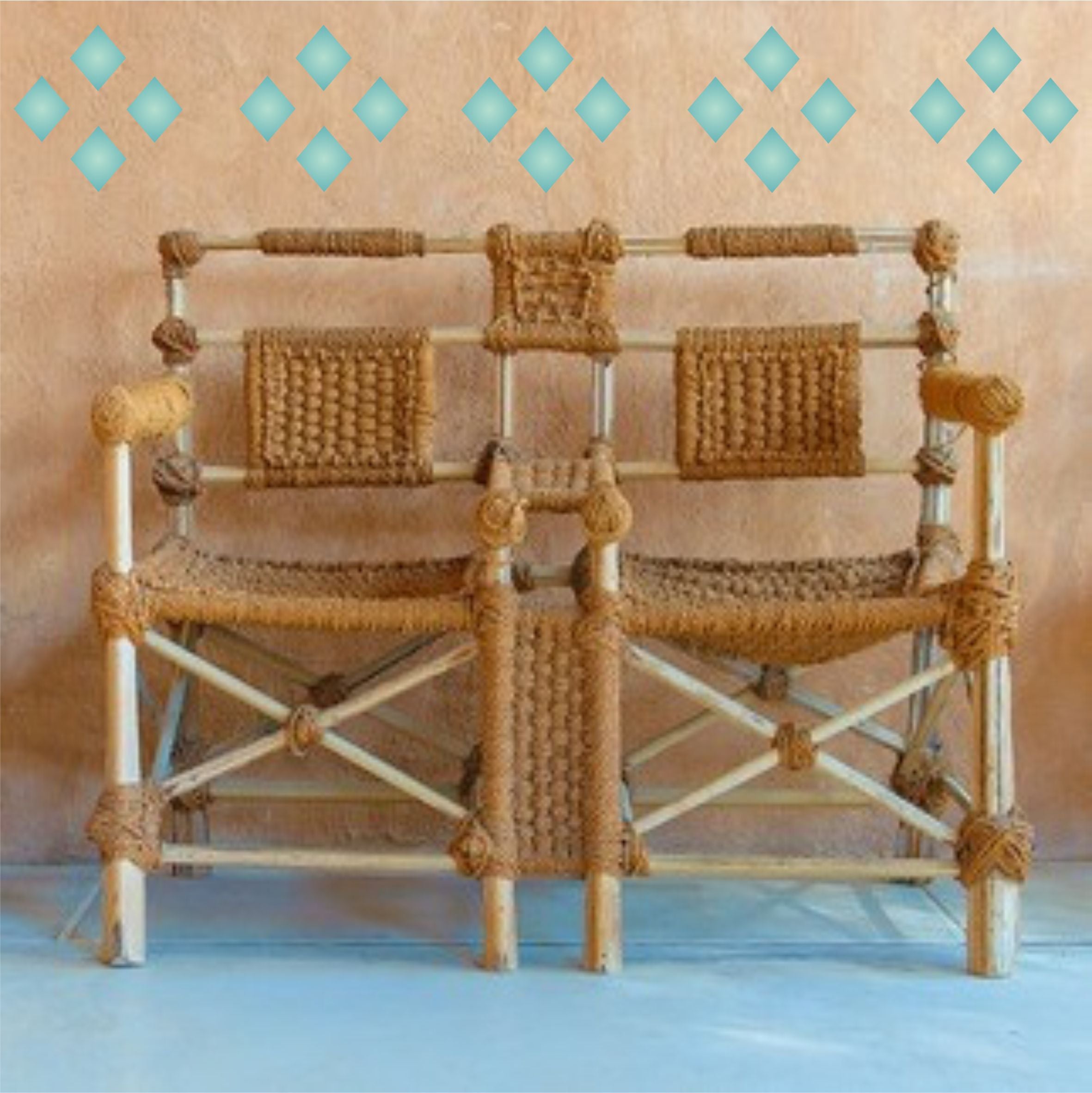 Diamond Pattern Stencil - Border Art Decor