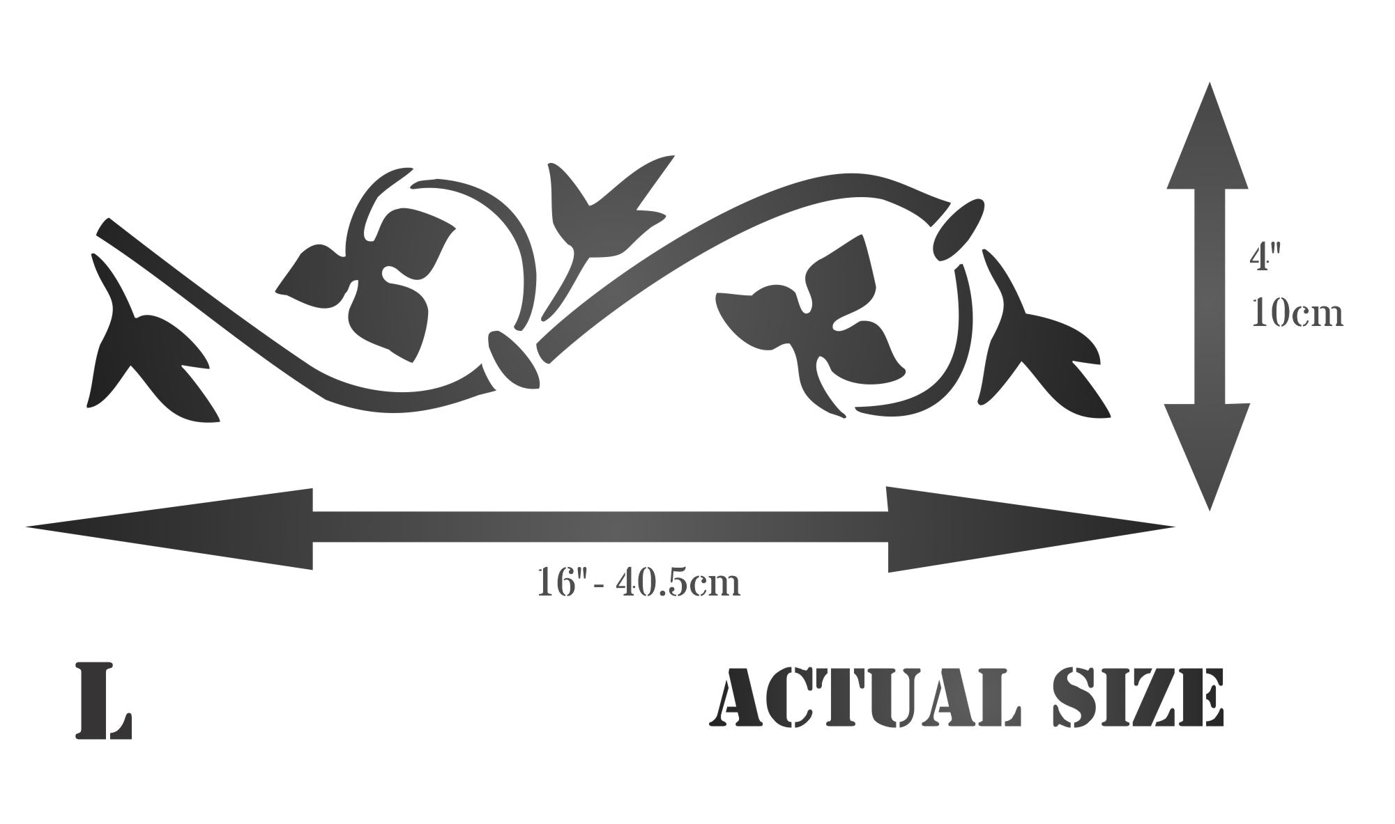 Gothic Border Stencil - Art Decor Border