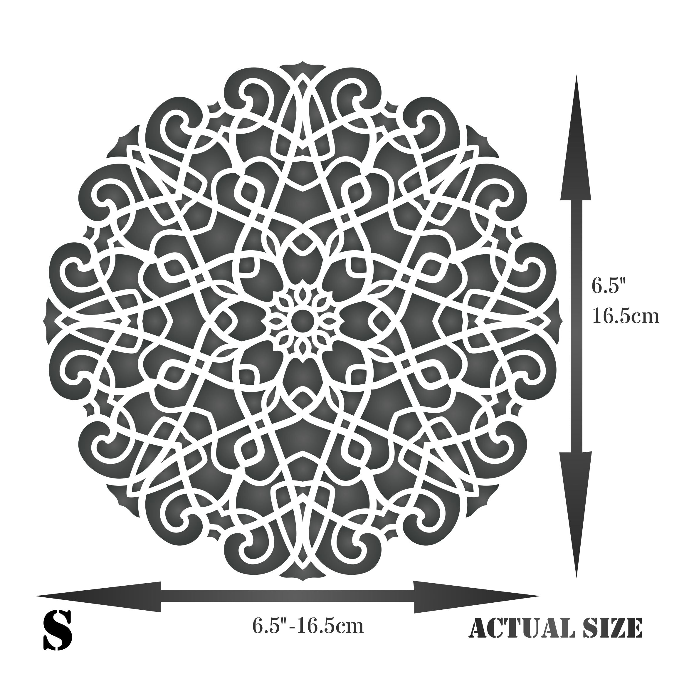 Geometric Stencil - Arabic Islamic Mosaic Mandala Design