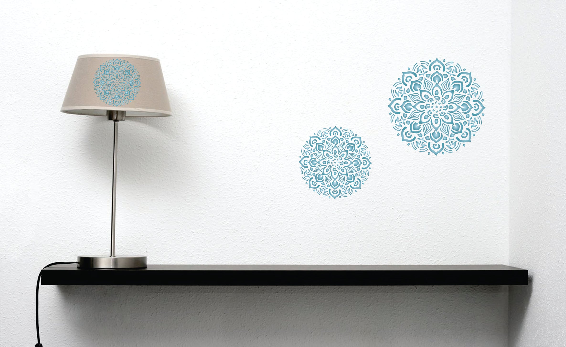 Healing Mandala Stencil - AUM Indian Hindu Buddhist Spiritual