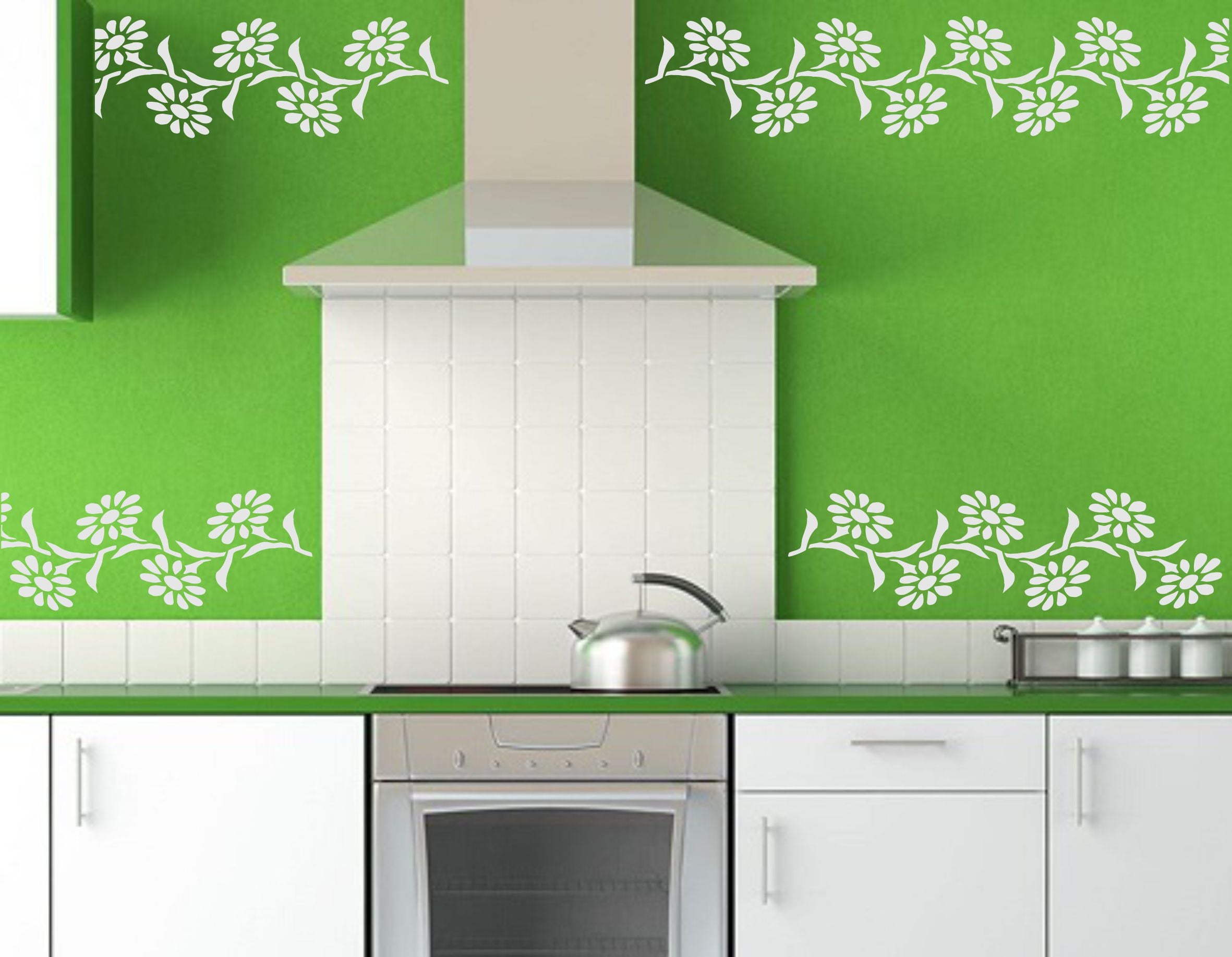 Daisy Stencil- Classic Border Flower