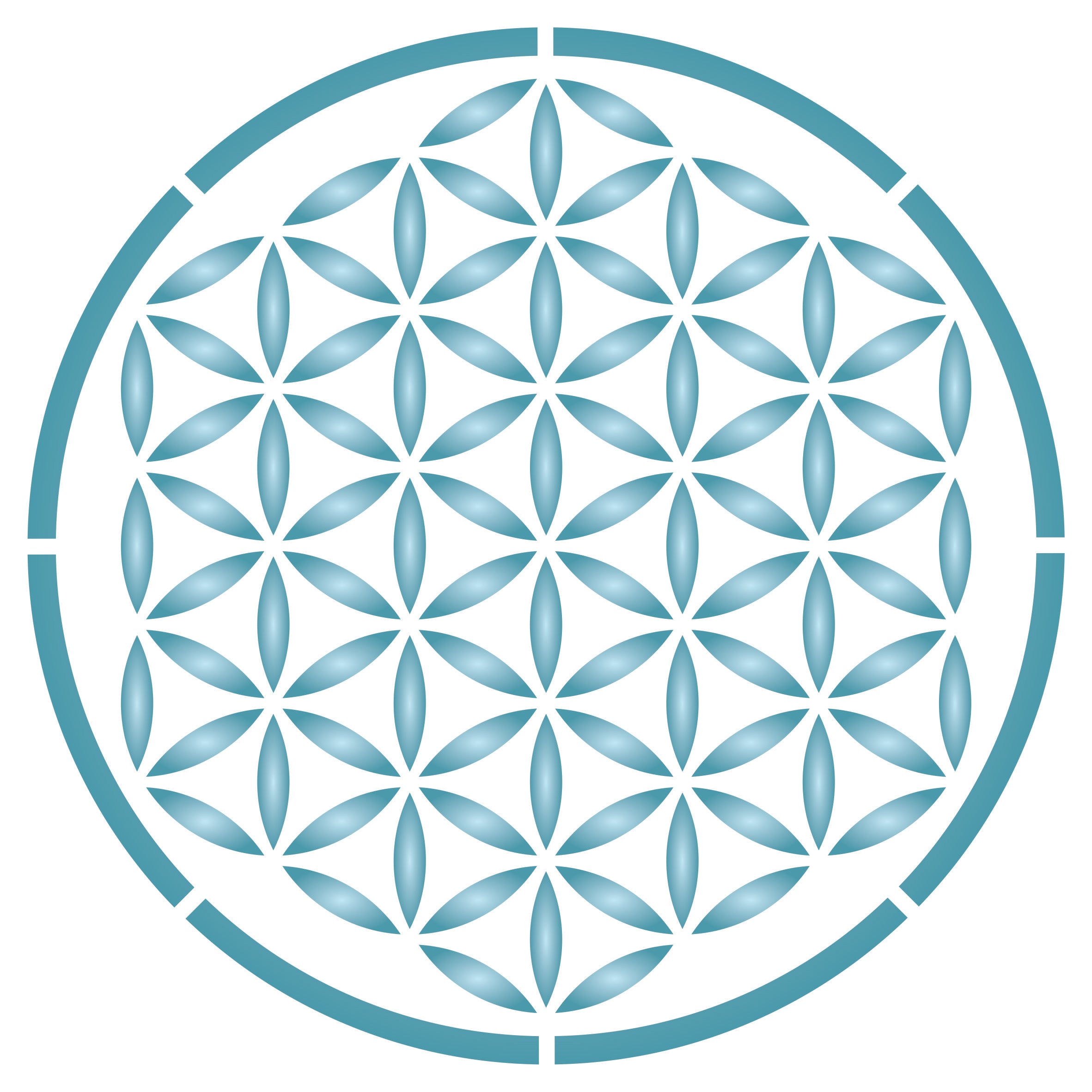 Flower of Life Stencil - Sacred Geometry Mandala