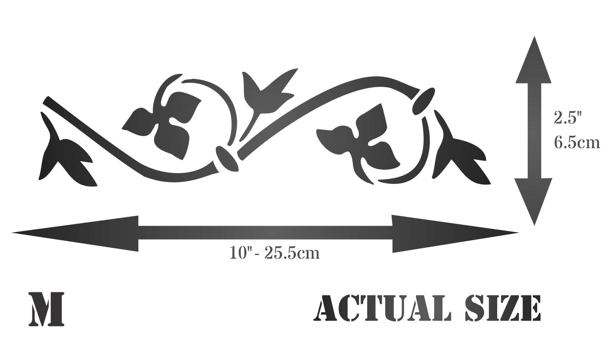 Gothic Border Stencil - Art Decor Border