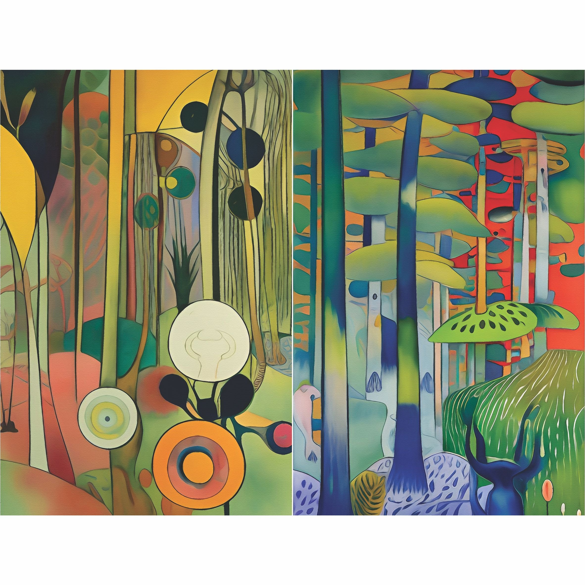 Abstract Forest Rice Paper, 8 x 10.5 inch – for Decoupage Cards Craft