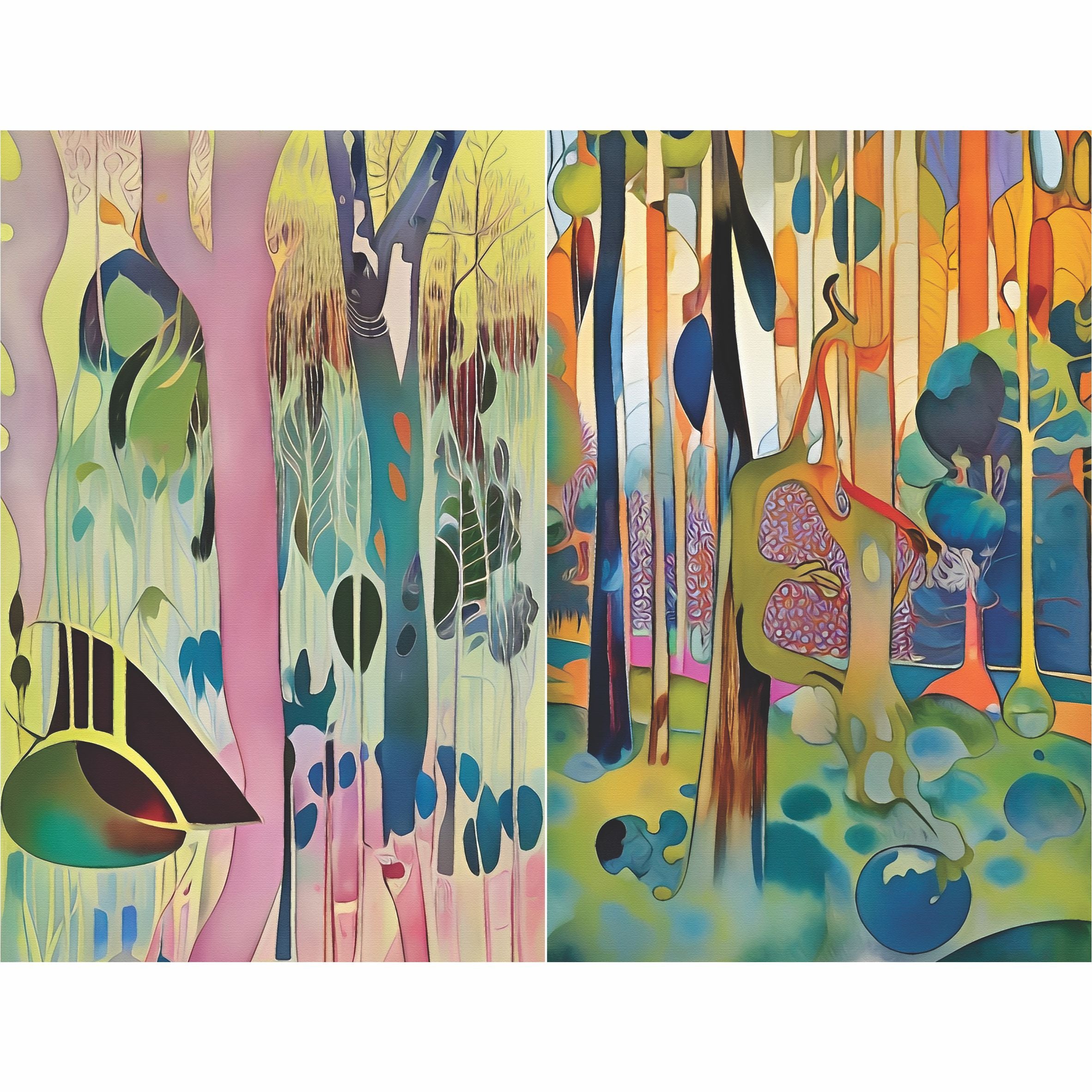 Abstract Forest Rice Paper, 8 x 10.5 inch – for Decoupage Cards Craft