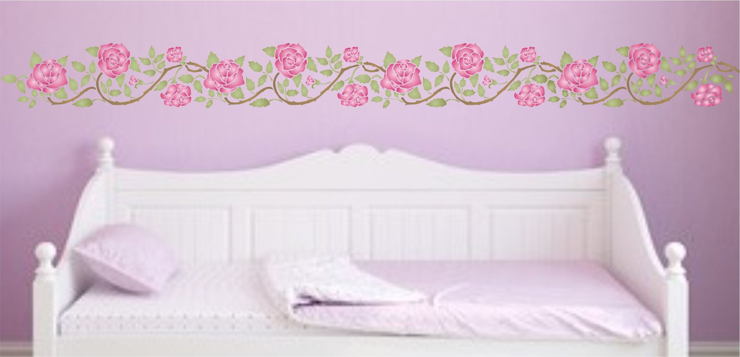 Rose Border Stencil- Classic Border Flower Rambling Rose