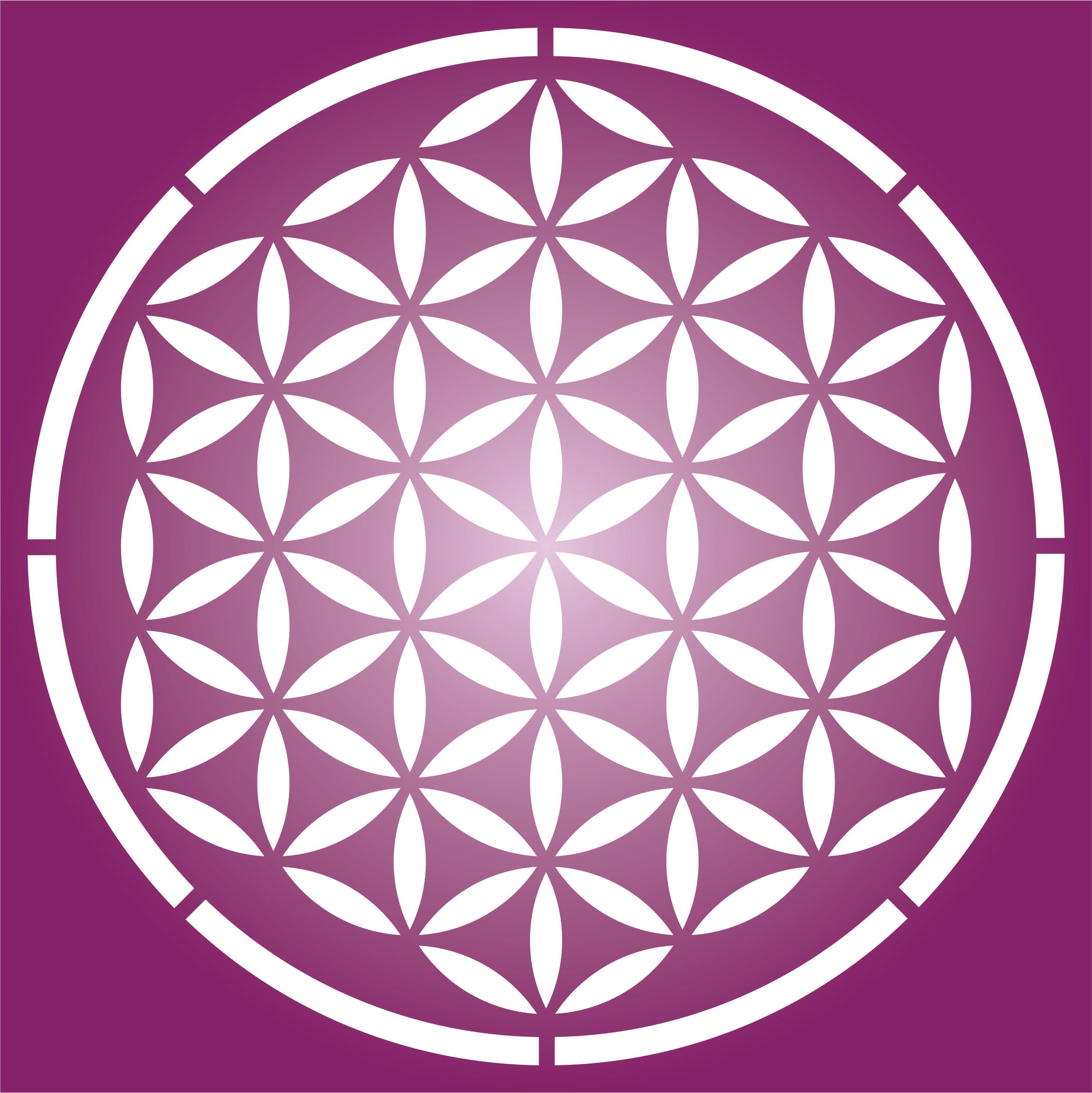 Flower of Life Stencil - Sacred Geometry Mandala
