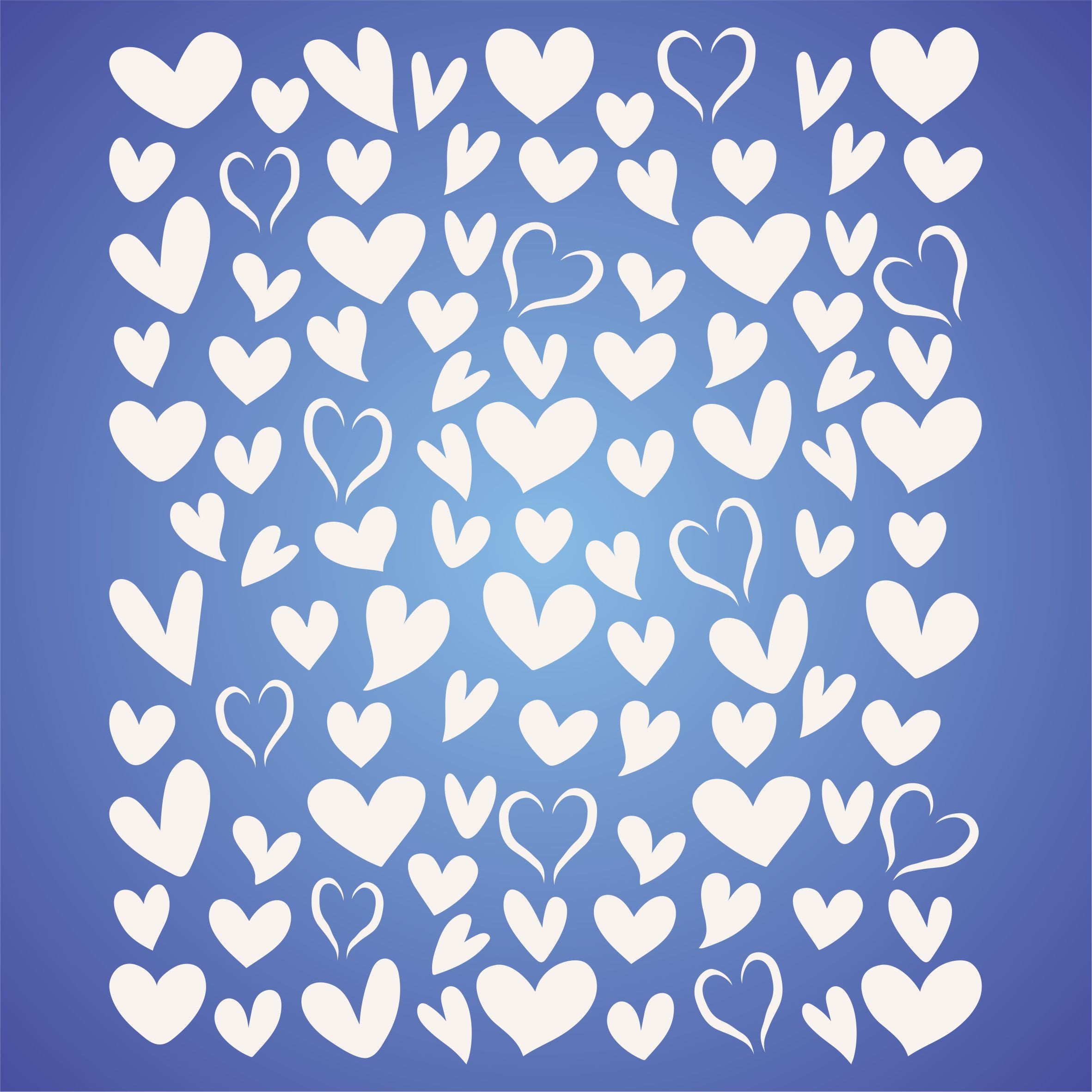 Hearts Cake Stencil- Cake & Cookie use to Add Texture