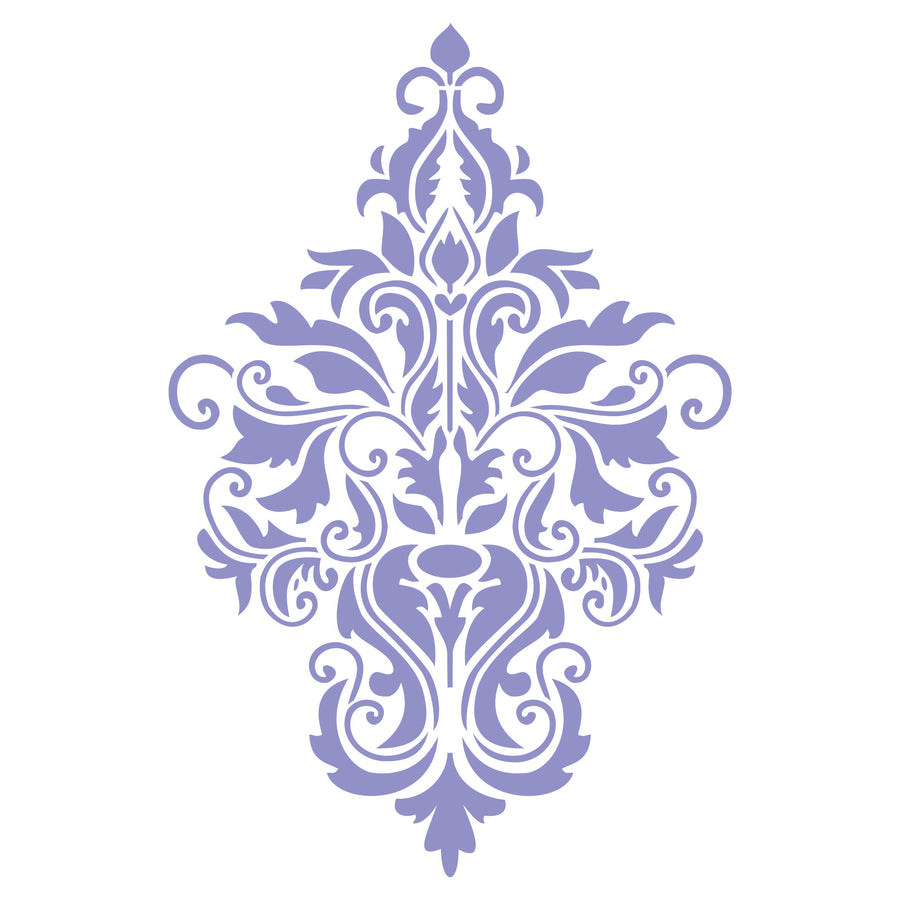 Damask Stencil - Large Floral Allover Pattern