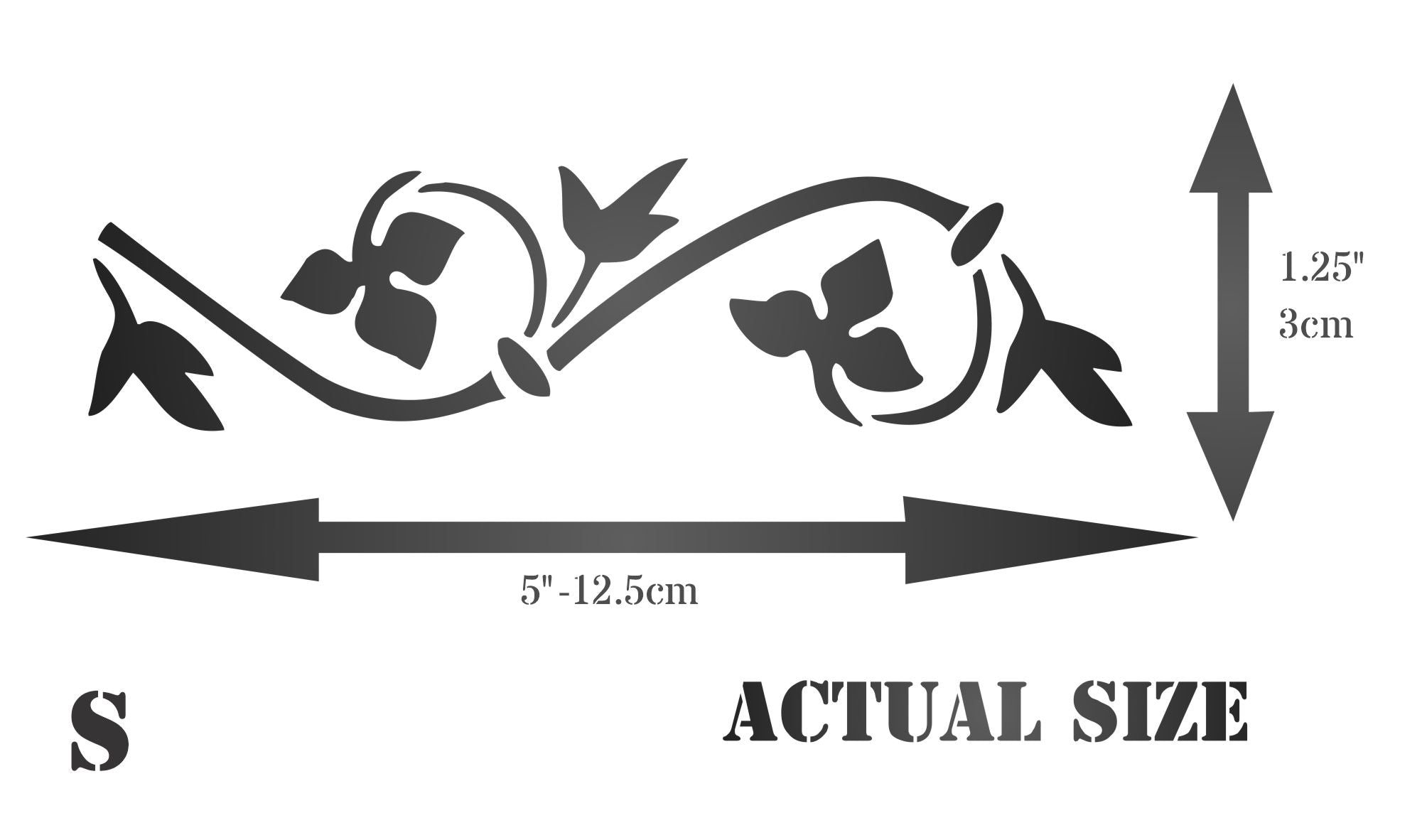 Gothic Border Stencil - Art Decor Border