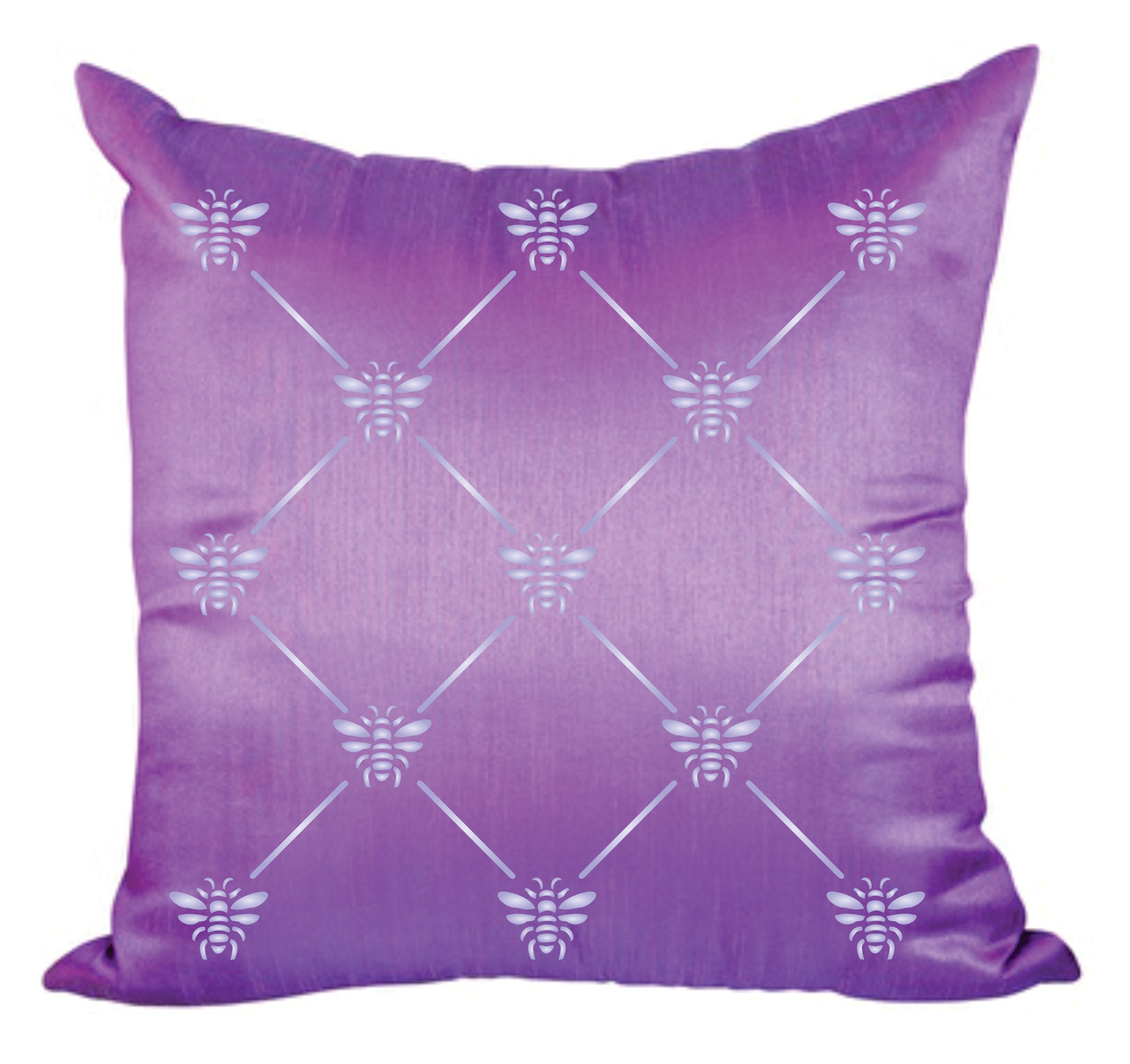 French Bee Trellis Stencil - Classic Allover Insect Lattice