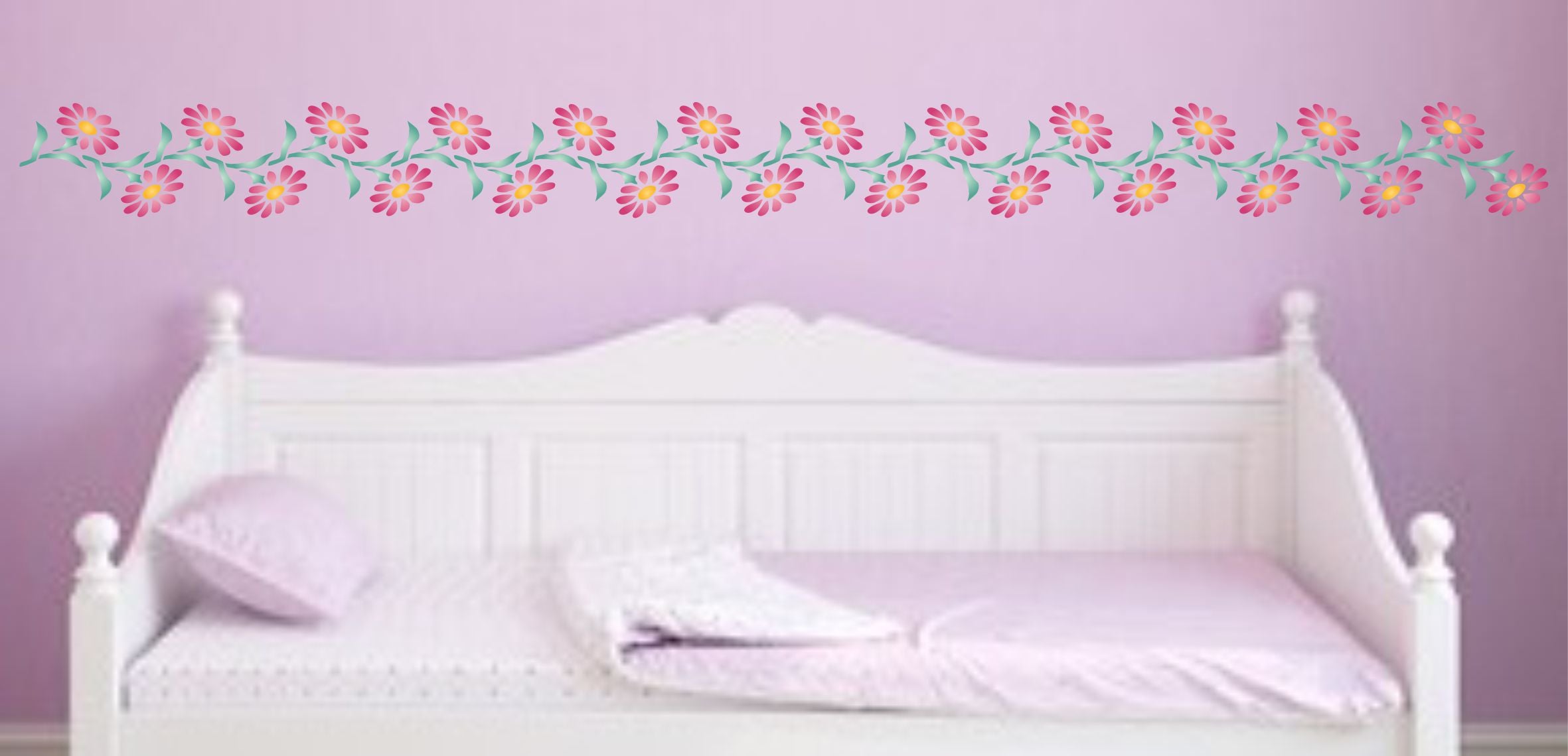 Daisy Stencil- Classic Border Flower