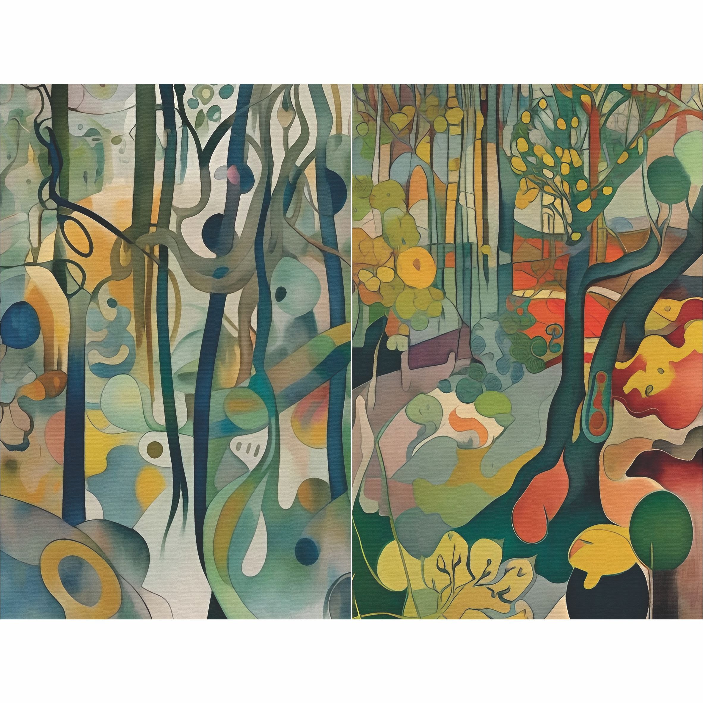 Abstract Forest Rice Paper, 8 x 10.5 inch – for Decoupage Cards Craft