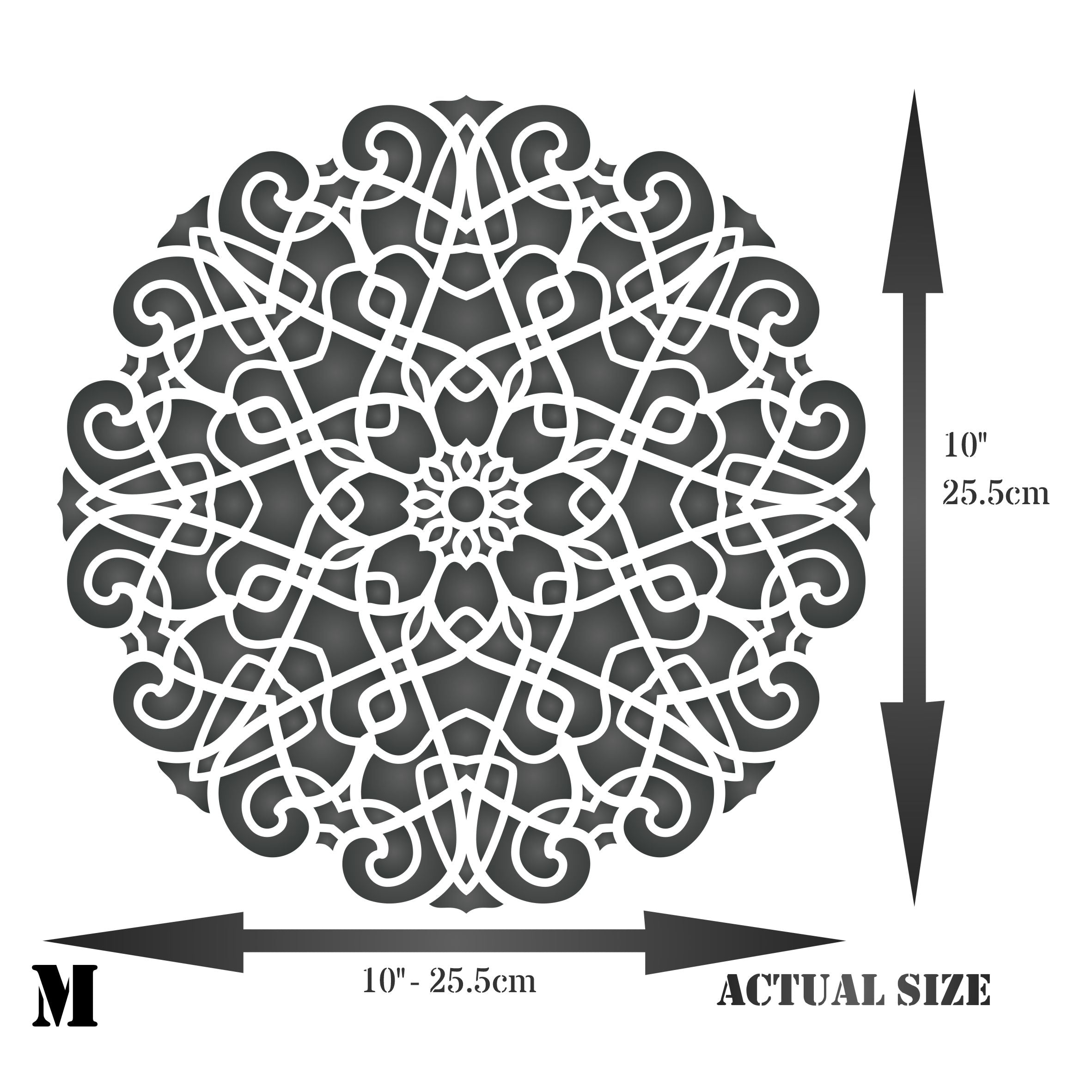 Geometric Stencil - Arabic Islamic Mosaic Mandala Design