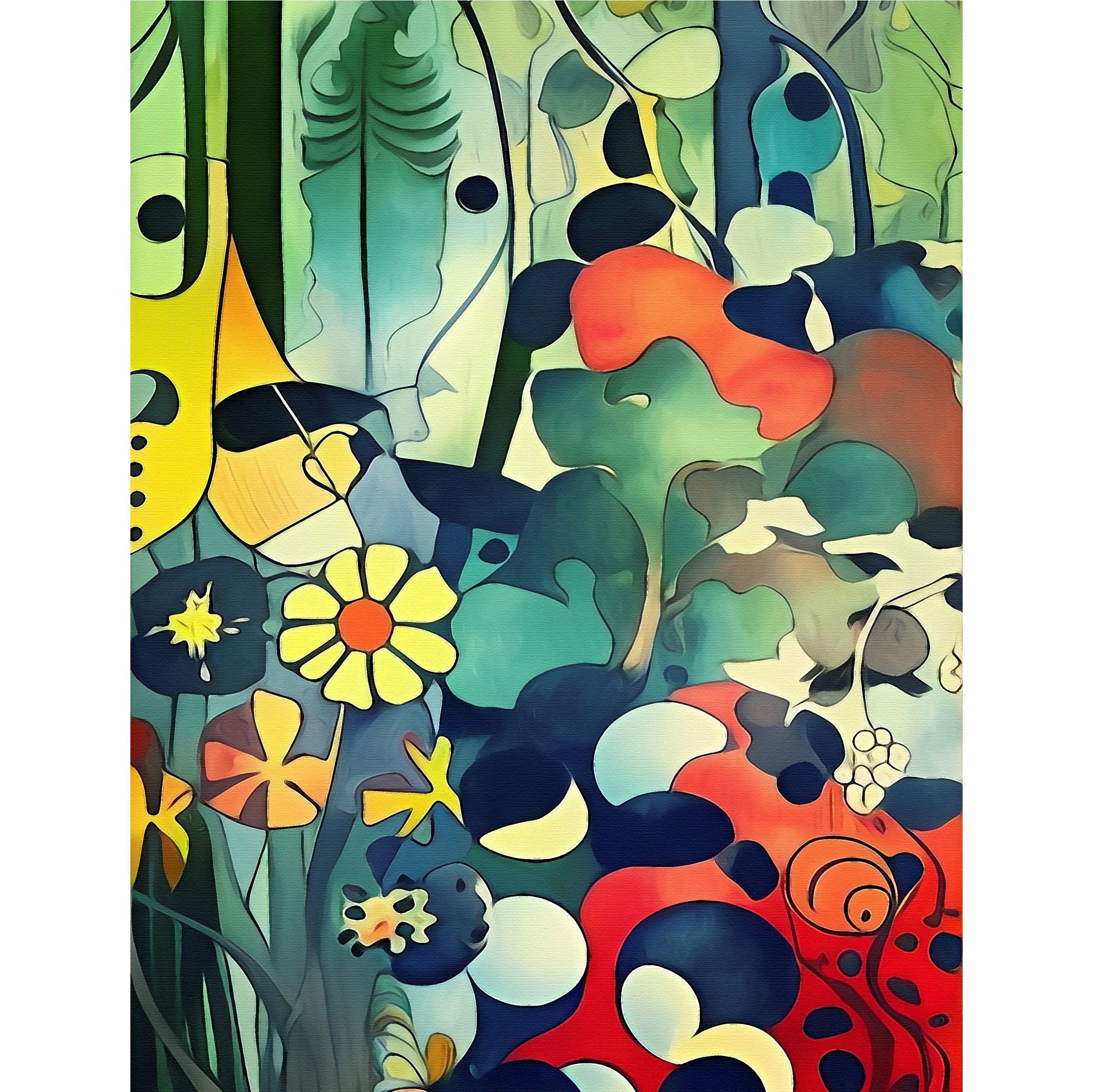 Abstract Forest Rice Paper, 8 x 10.5 inch – for Decoupage Cards Craft