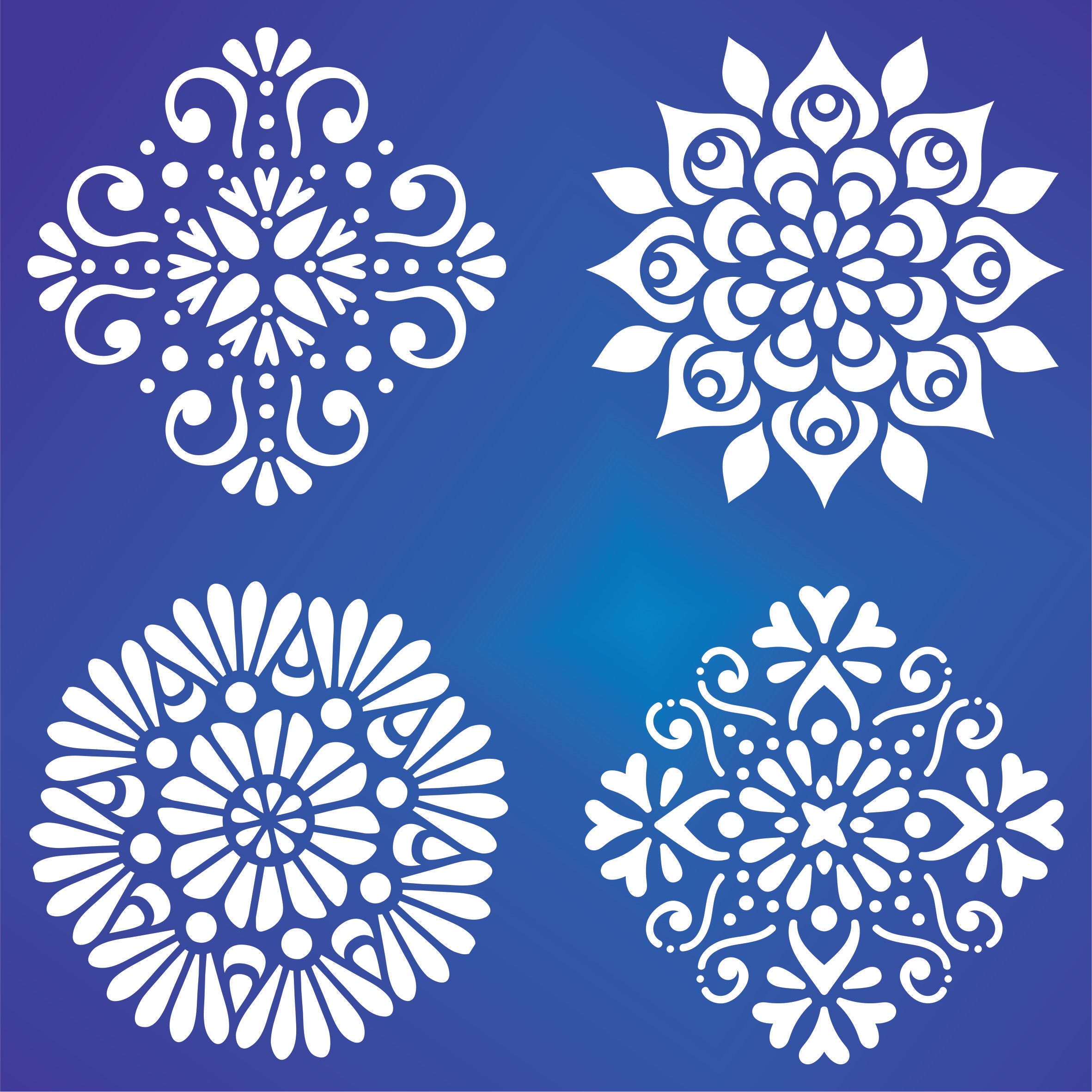Mini Mandalas Stencil - Small Accent Mandalas