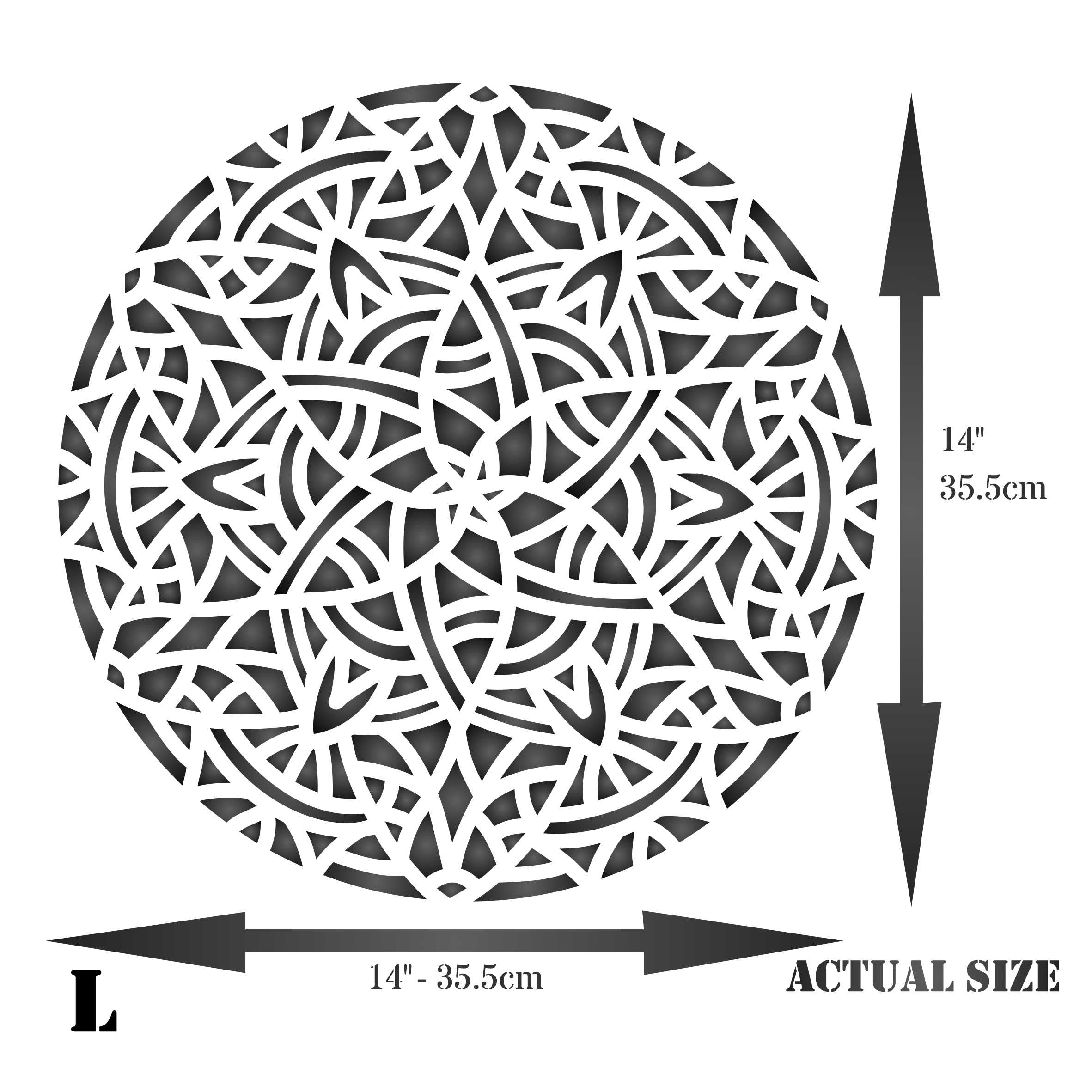 Arabic Mandala Stencil- Islamic Mosaic Arabic Geometric Design