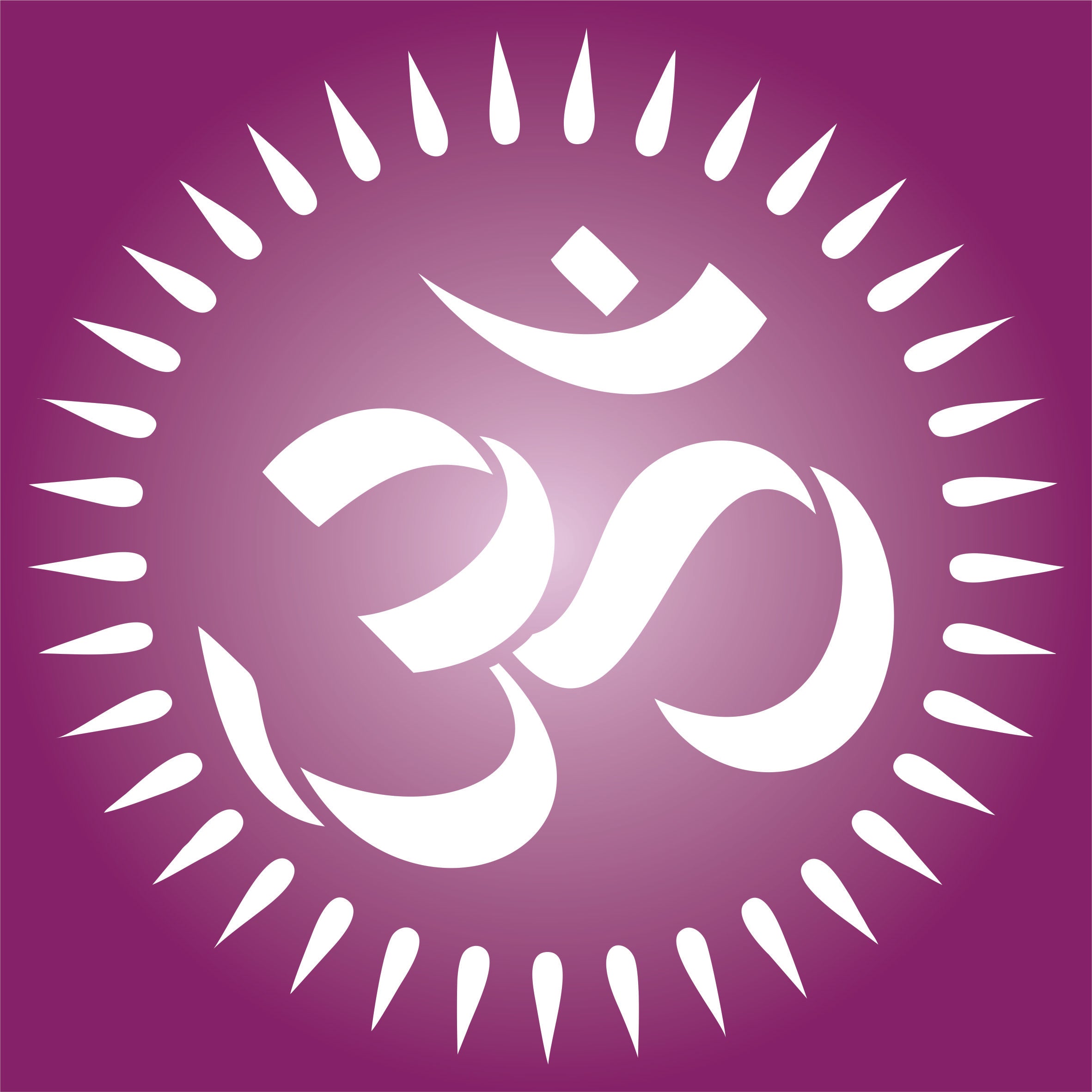 OM Stencil - AUM Indian Mantra Sanskrit Hindu Spiritual