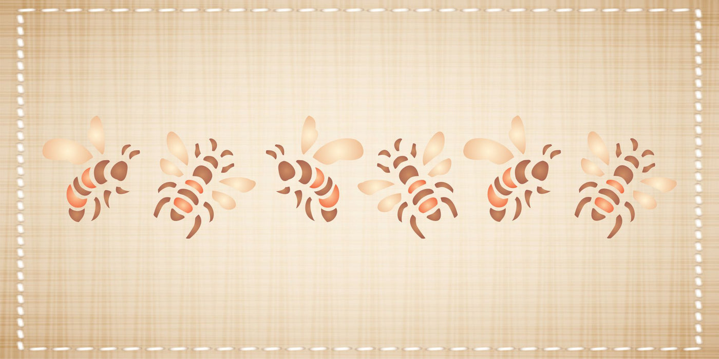 Bee Stencil- Insect Bug Bees Border