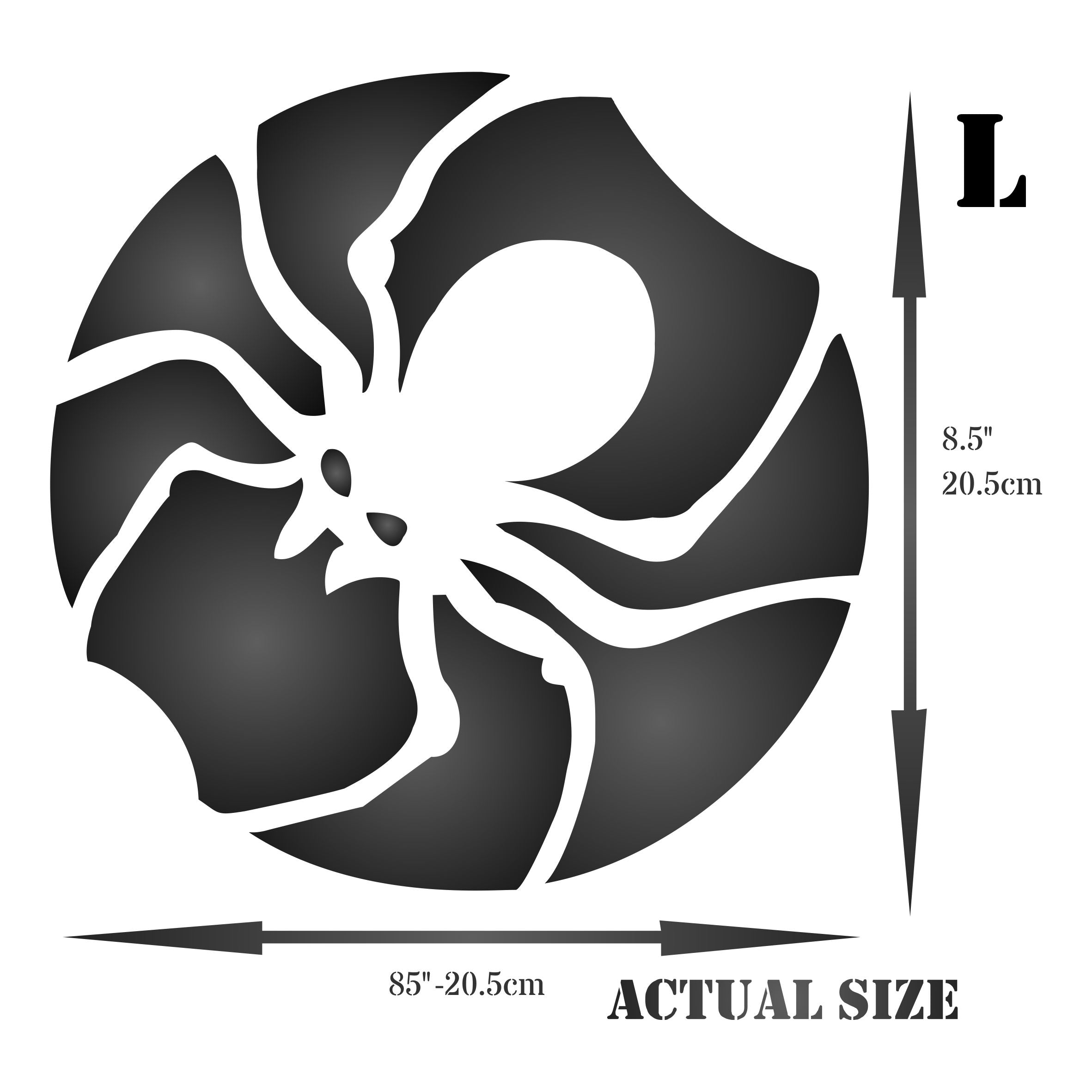 Halloween Spider Stencil - Scary Halloween Insect Decorative