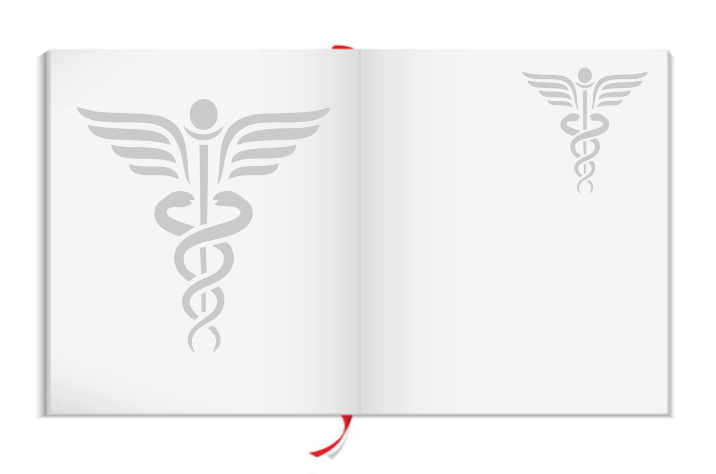 Caduceus Stencil - Staff of Hermes Medical Symbol