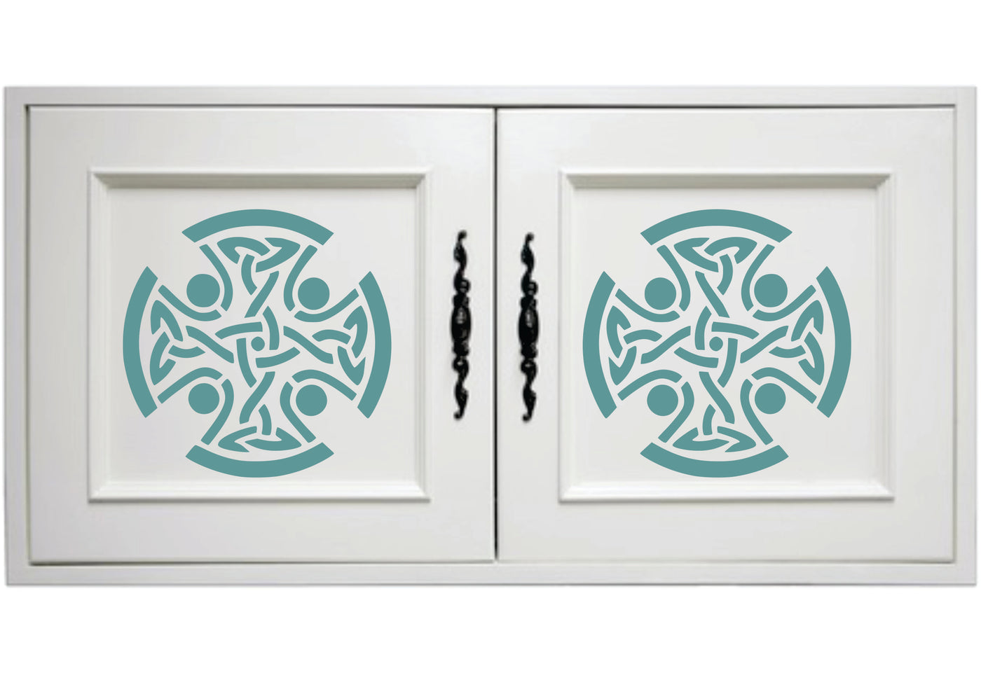 Celtic Cross Stencil - Religious Tribal Knotwork Decor Cards