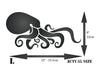 Octopus Stencil - Sea Ocean Nautical Seashore Reef Fish