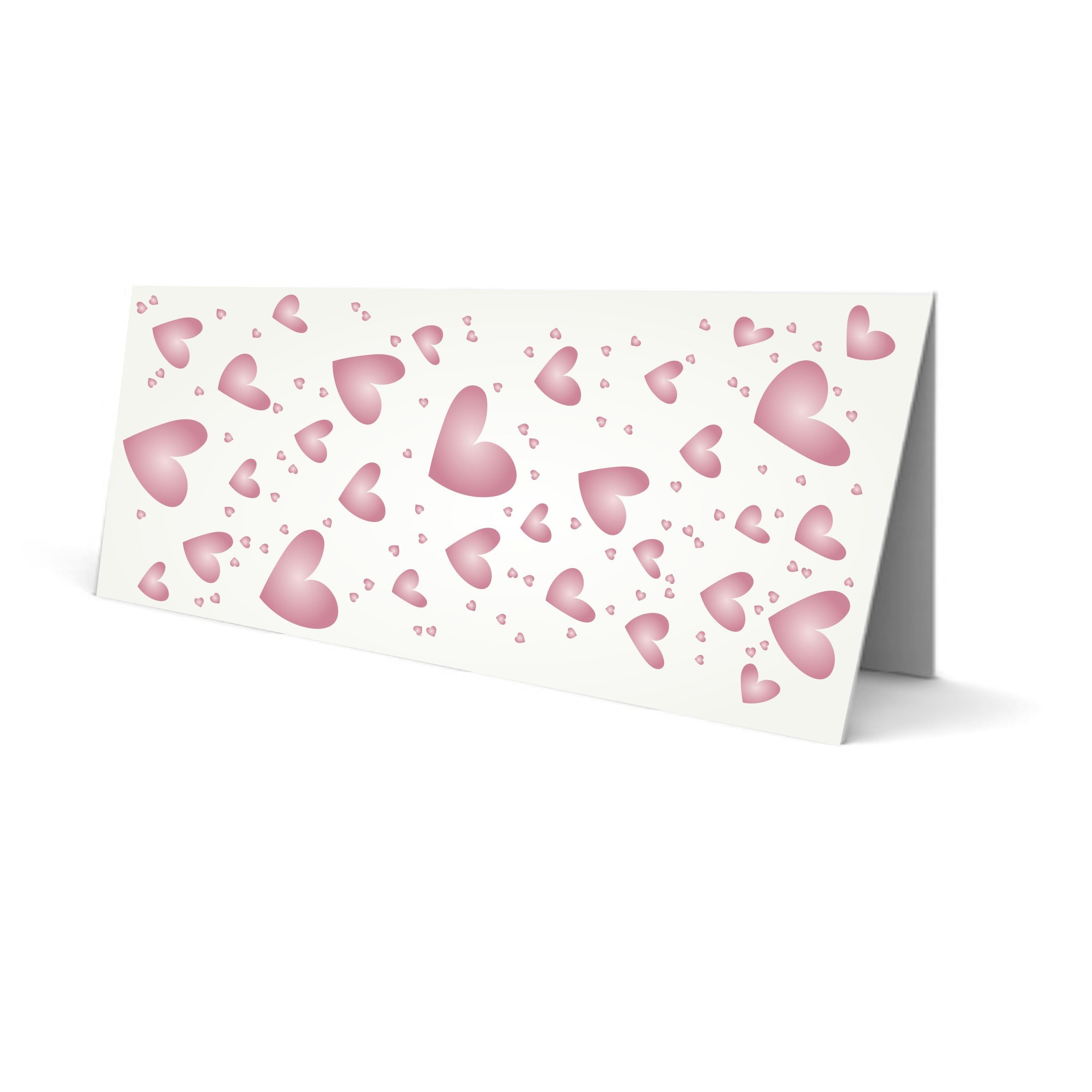 Slimline Hearts Stencil- Shape Heart Card Making Slimline DiesCards Template