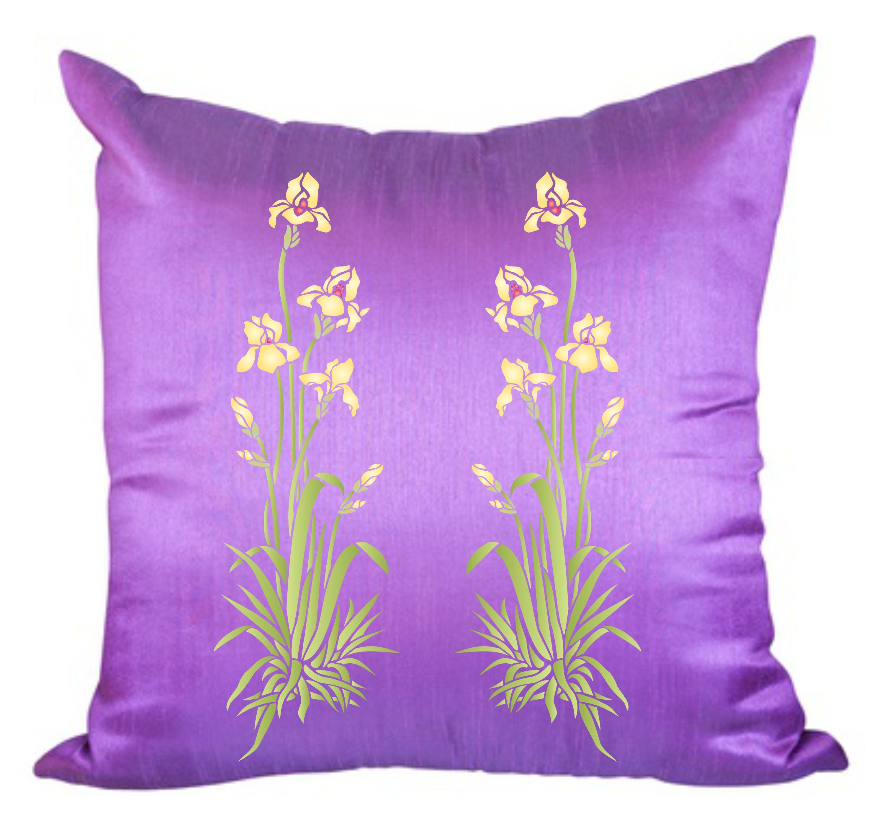 Iris Stencil- Single Flower Floral Plant