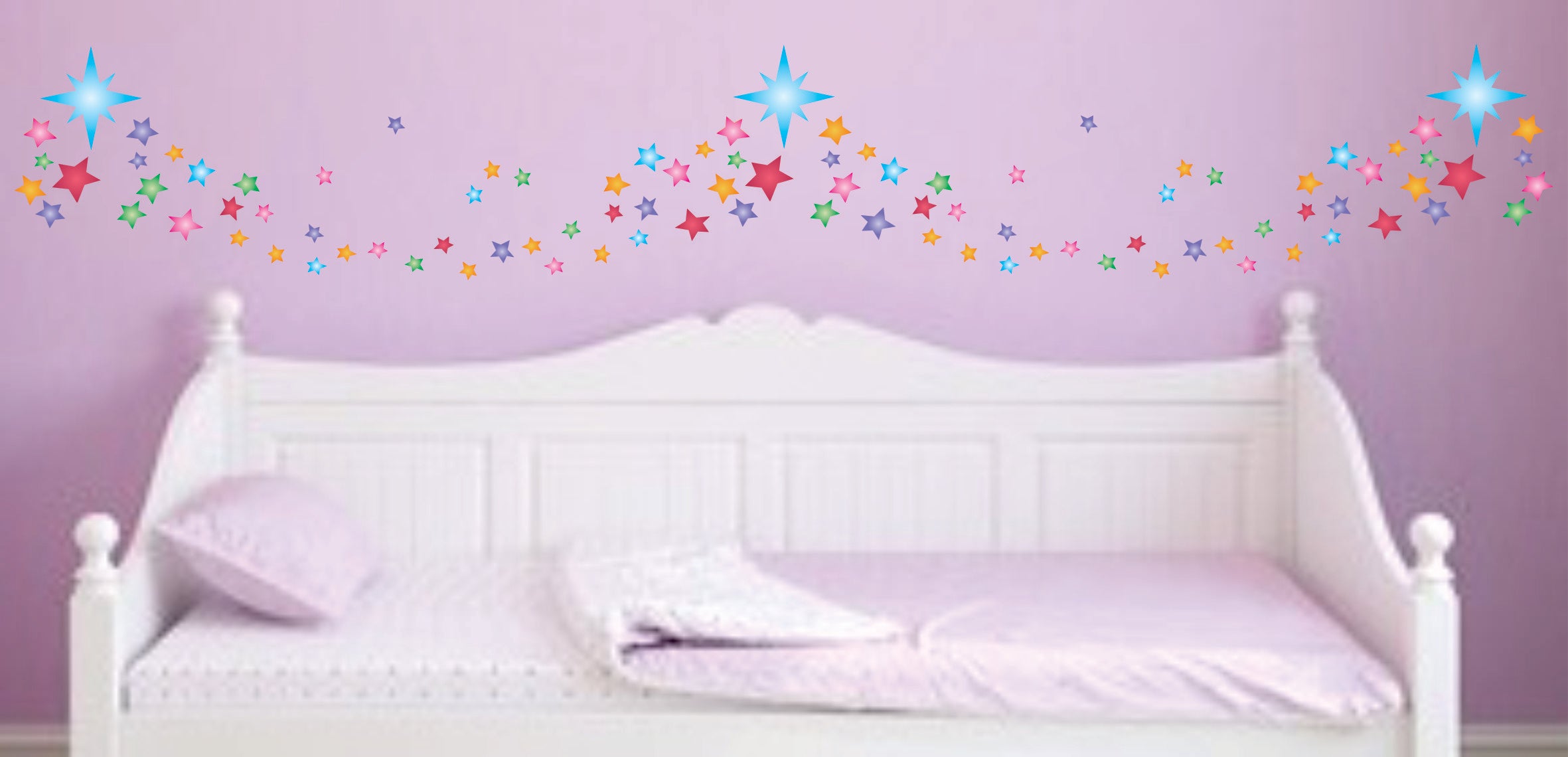 Stars Stencil - Celestial Star Border for Painting Template