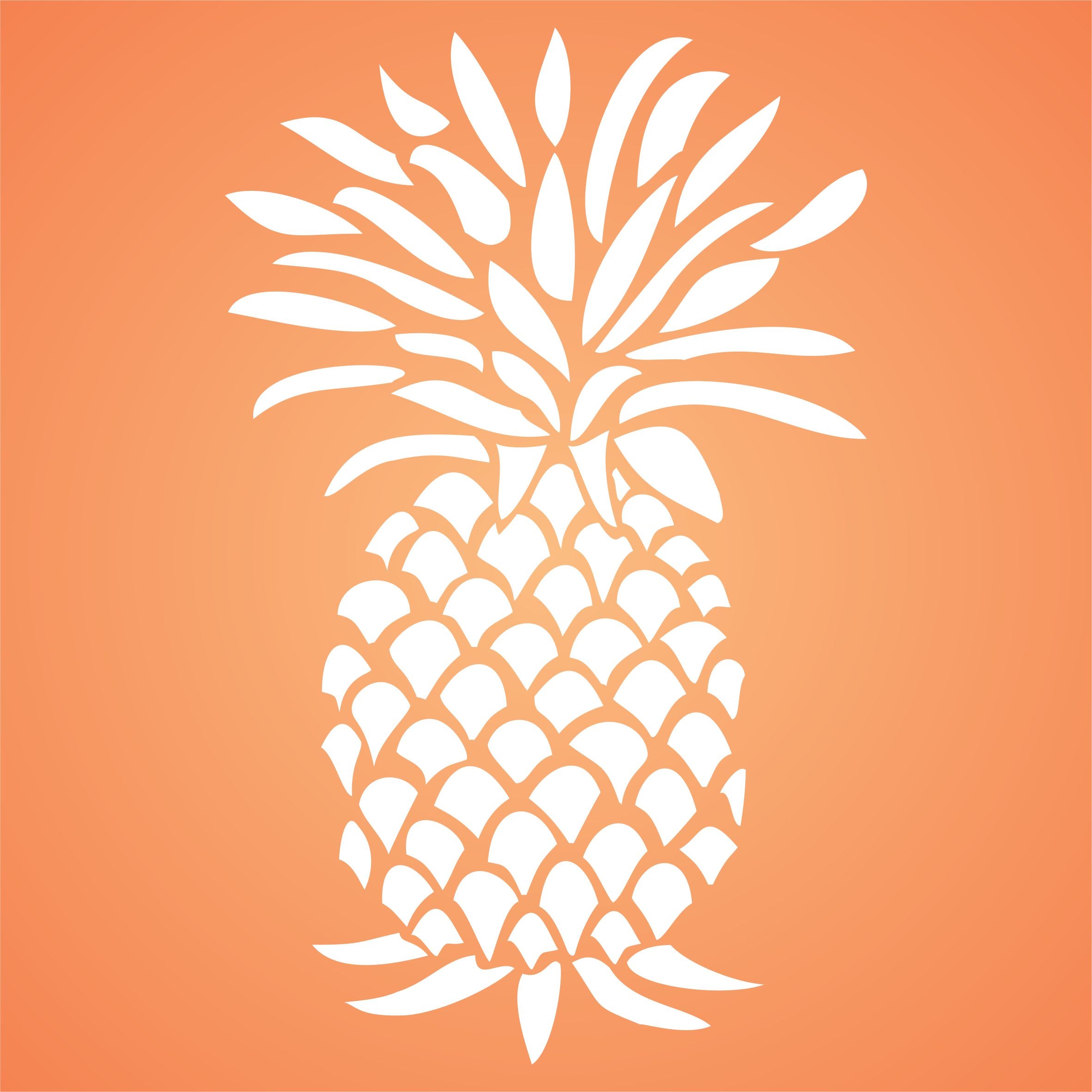 Pineapple Stencil- Classic Fruit Kitchen