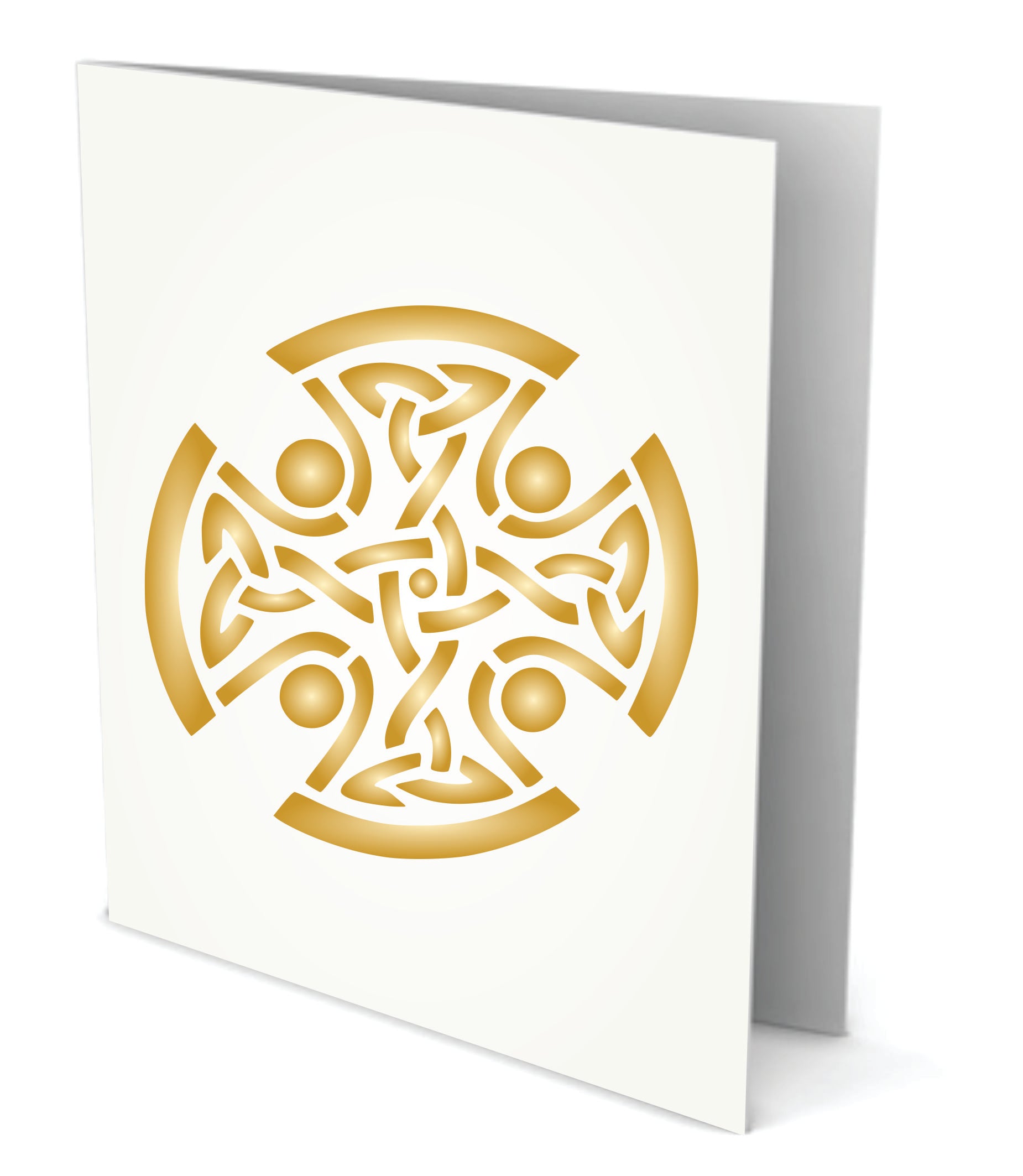 Celtic Cross Stencil - Religious Tribal Knotwork Decor Cards