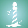 Lighthouse Stencil - Naive Sea Ocean Nautical Seagulls