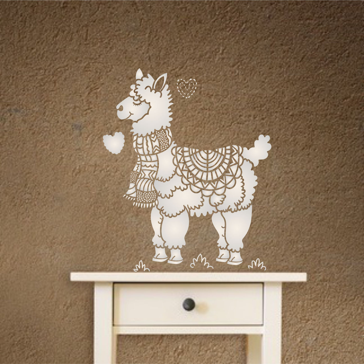 Alpaca Stencil - Childs Decorative Llama Animal