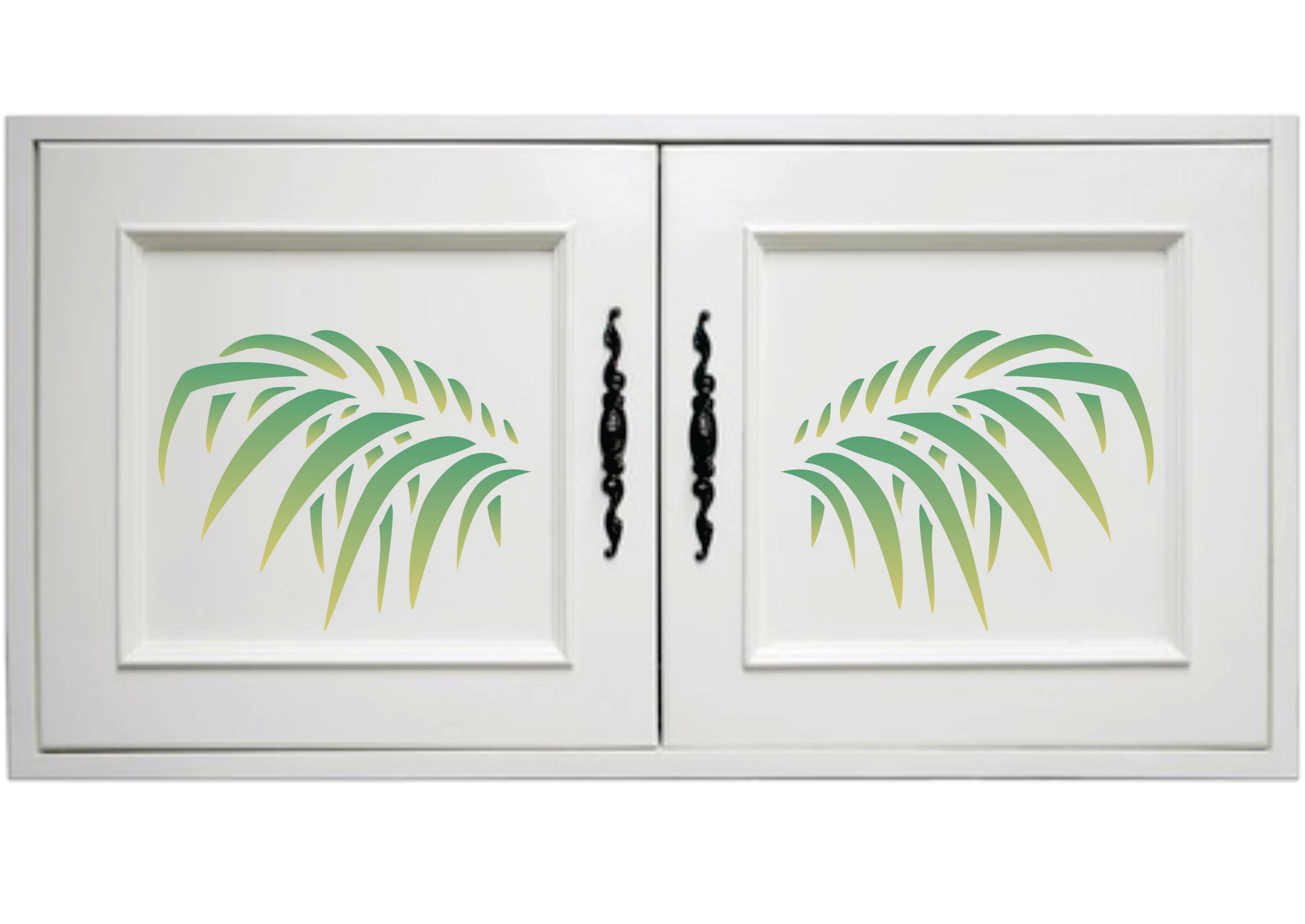 Palm Leaves Stencil-Large Tropical Palm Fronds