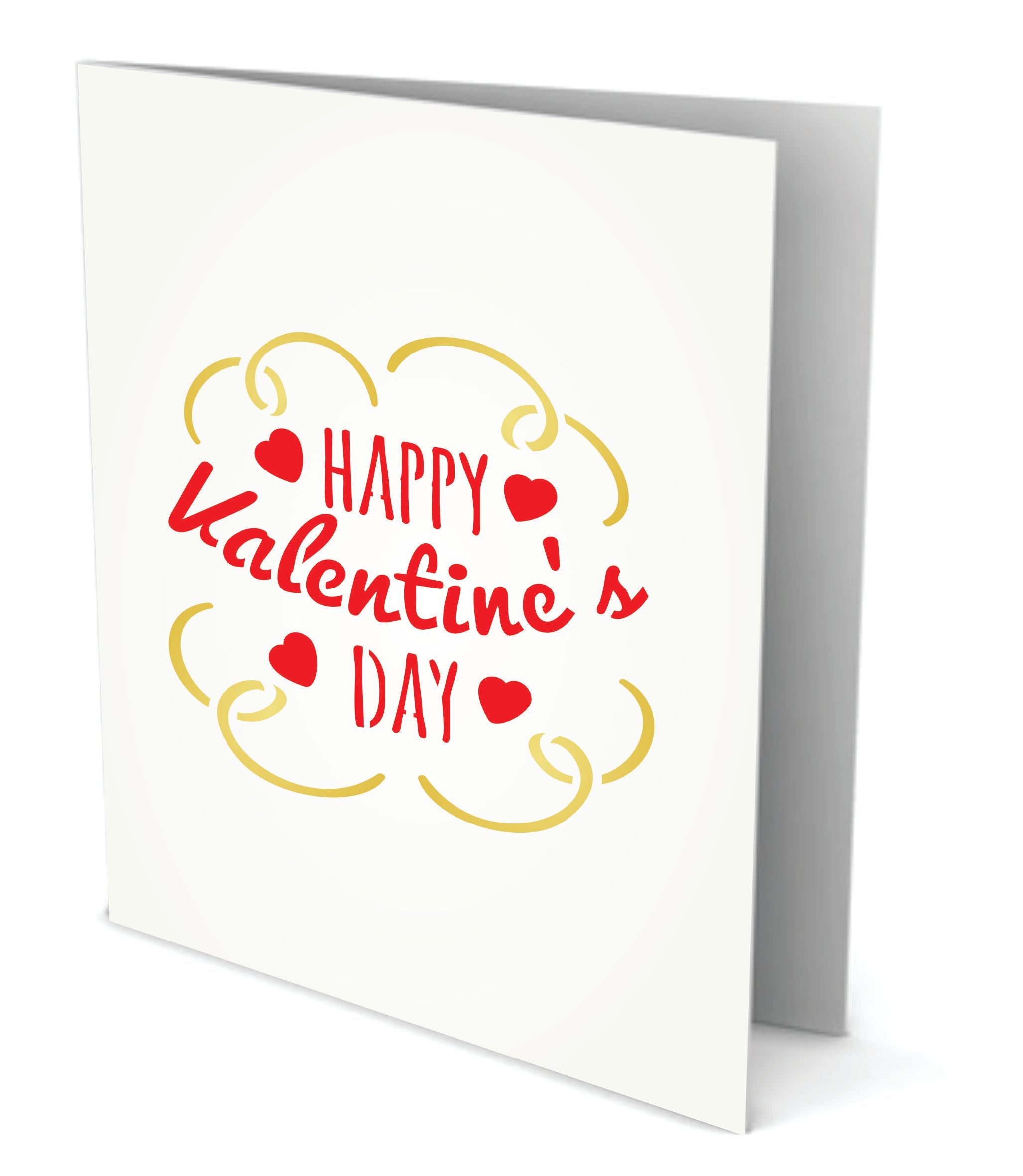 Valentines Day Stencil-Happy Day Saying Quote Love