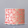 Hearts Cake Stencil- Cake & Cookie use to Add Texture
