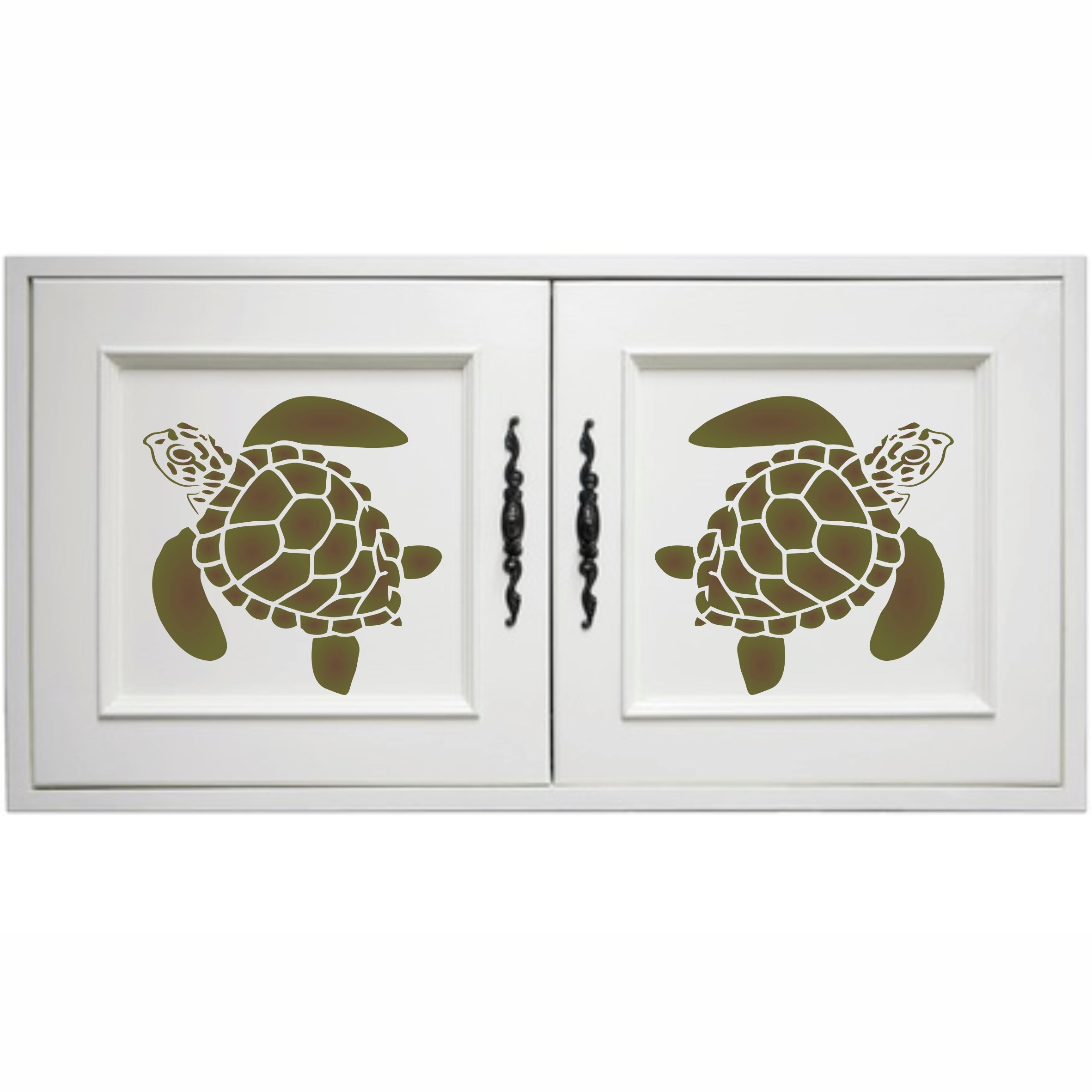 Turtle Stencil - Sea Ocean Nautical Seashore Reef Fish