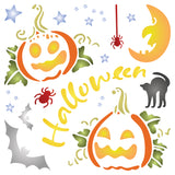 Halloween Pumpkins Stencil - Thanksgiving Decoration Cards Posters