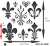 Fleur de Lis Stencil - Classic French Decor