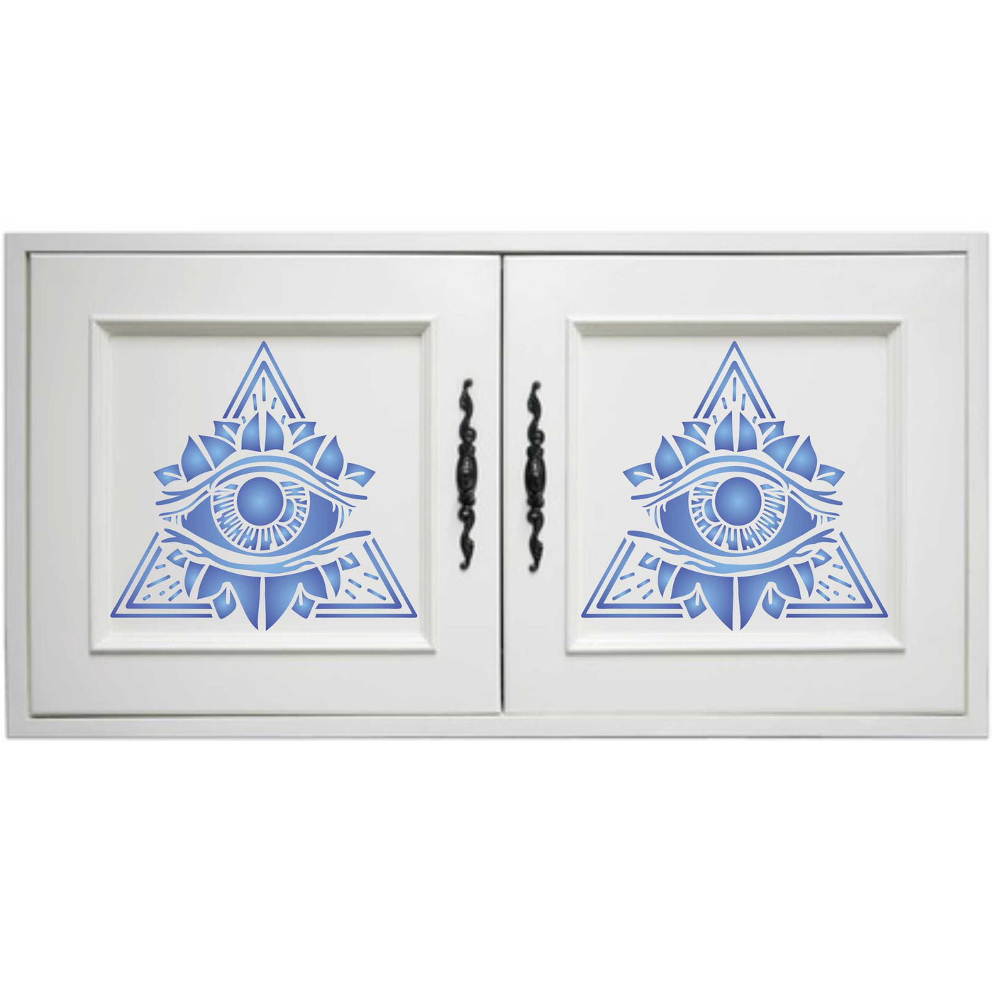 All Seeing Eye Stencil - Pyramid Symbol Eye of Providence Triangle Magic
