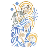 Holy Family Stencil - Nativity Jesus Mary Joseph Catholic Christian Religious