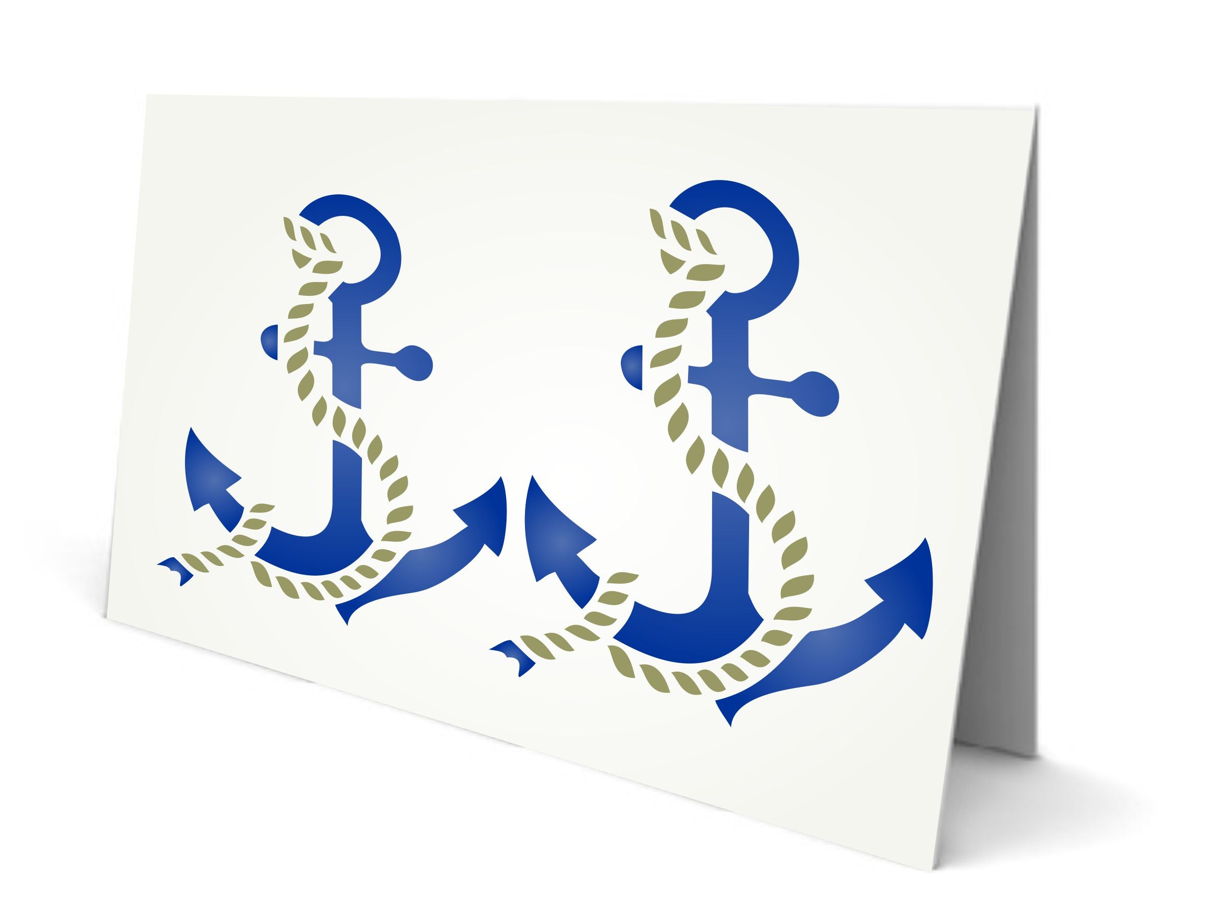 Anchor Stencil - Sea Ocean Nautical Ship Boat Seashore