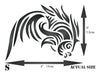 Fish Tribal Tattoo Stencil - Asian Oriental Koi Carp Fish Animal