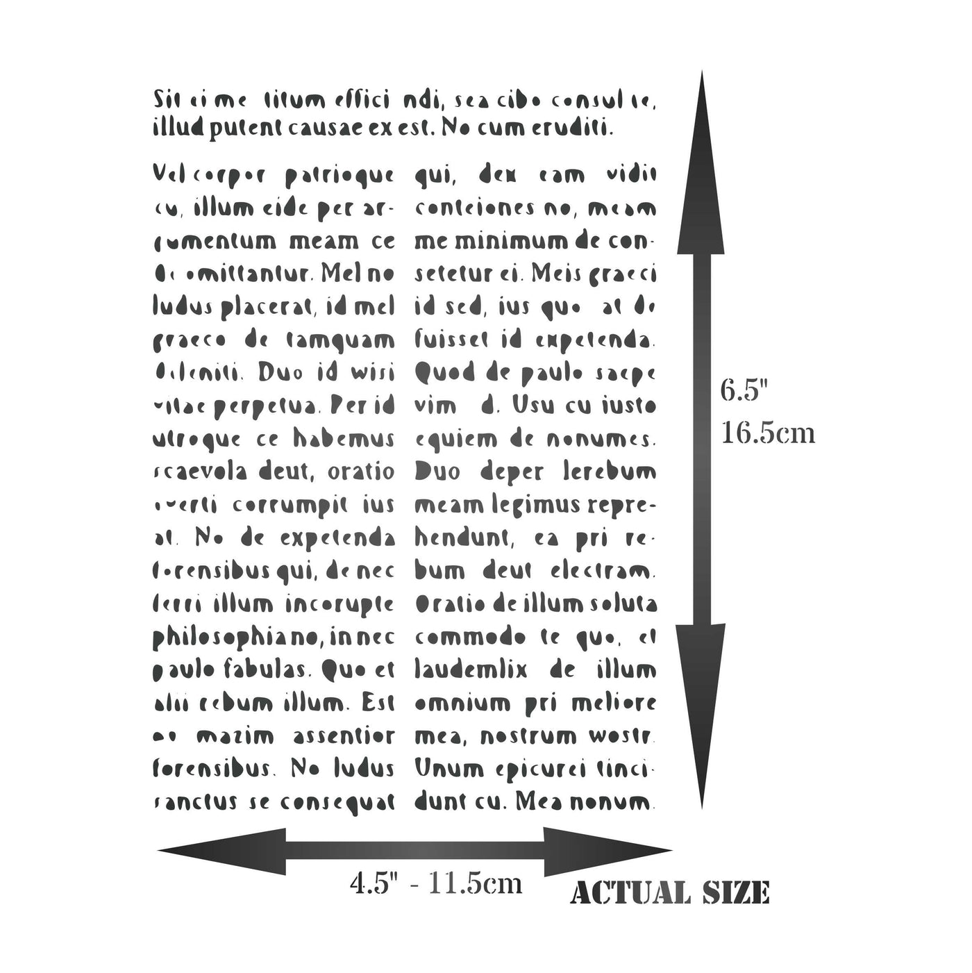 Newsprint Layering Stencil- Layering use to add Texture and Design