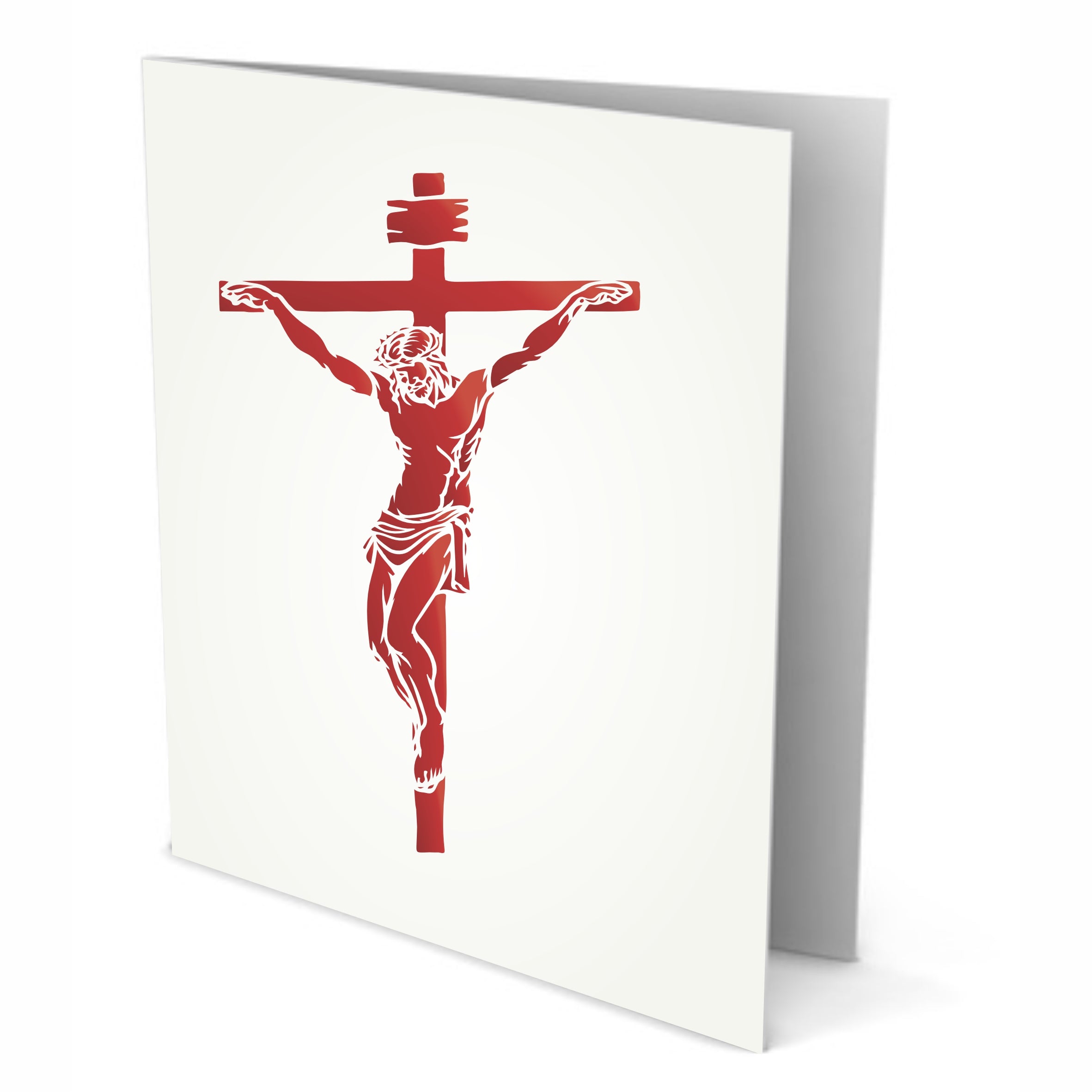 Crucifixion Stencil - Christian Catholic Religious Cross Crucifix Jesus