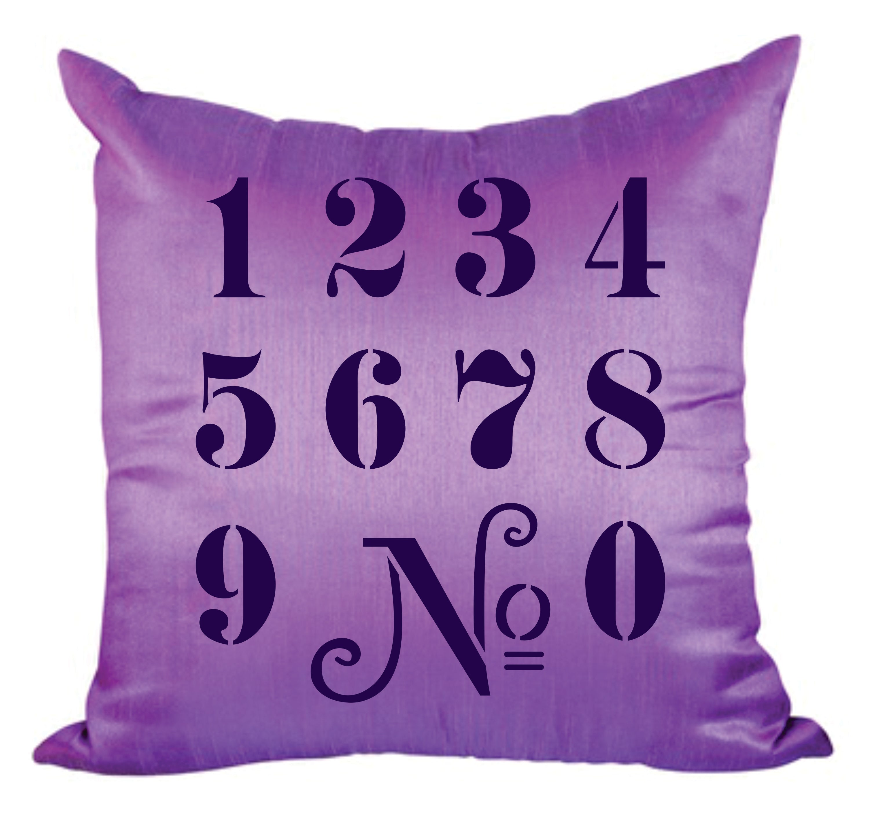 French Numbers Stencil - Vintage French Themed Word